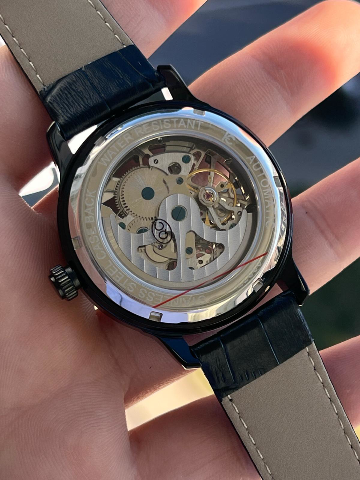 Ferrucci  Otomatik&Kurmalı 30 Atm Suya Dayanıklı Deri Kordonlu Erk