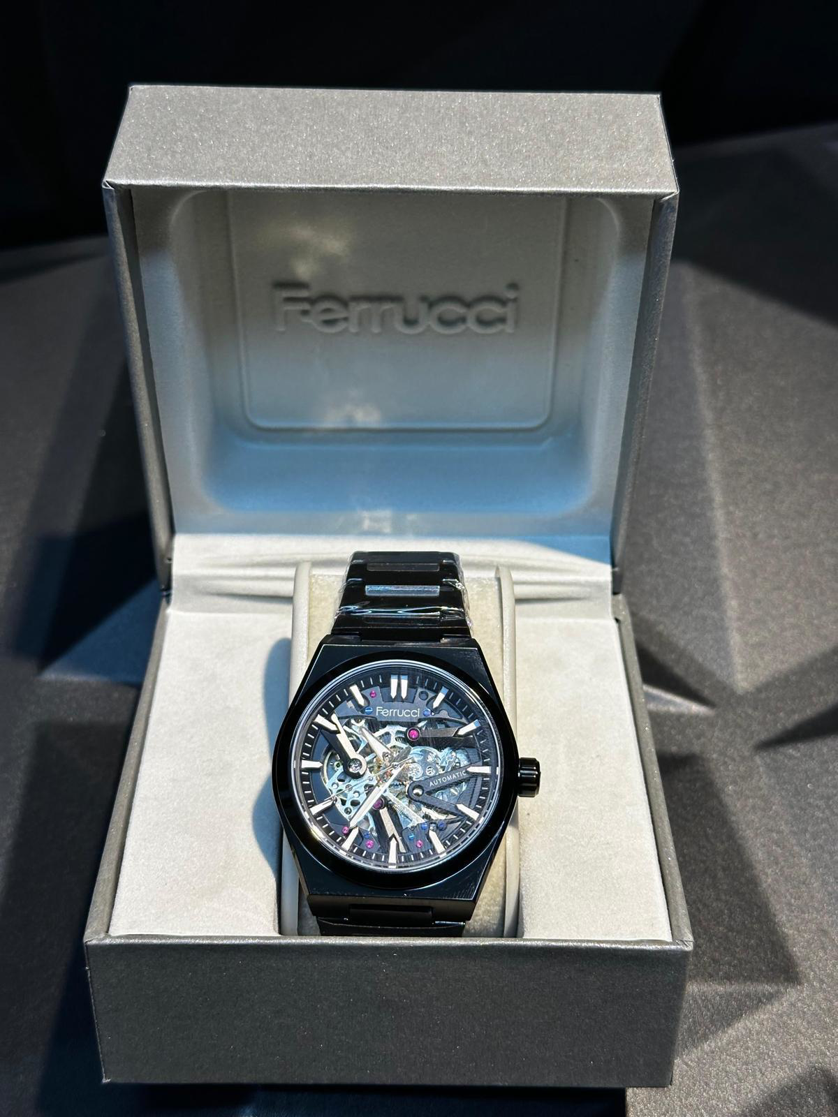 Ferrucci Otomatik&Kurmalı 3 Atm Suya Dayanıklı Çelik Kordonlu Erk