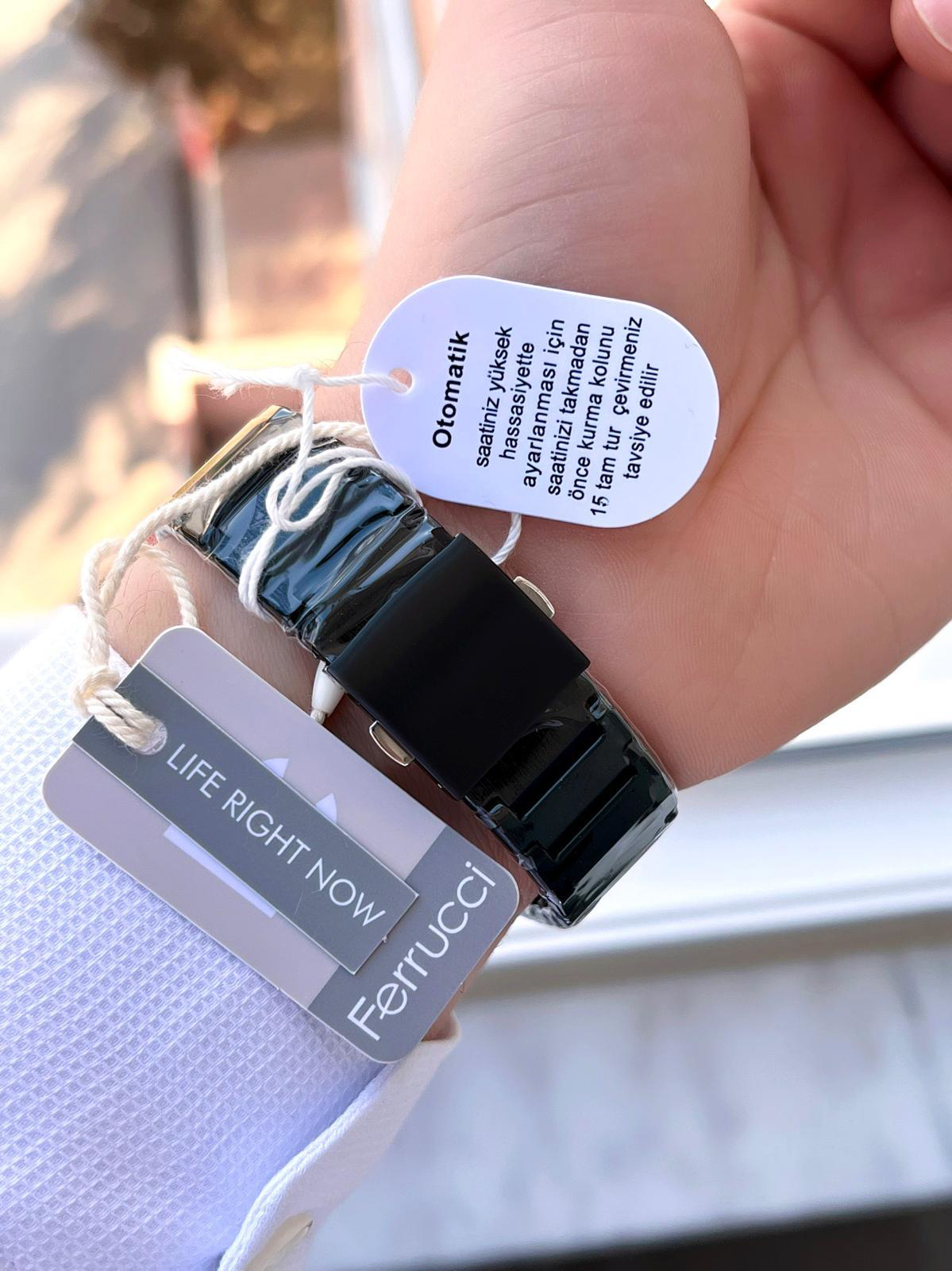 Ferrucci Otomatik&Kurmalı 3 Atm Suya Dayanıklı Çelik Kordonlu Erk