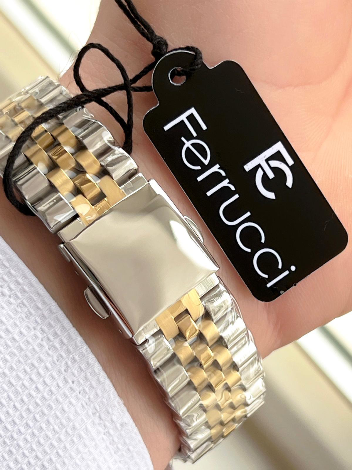 Ferrucci Rolex Model Çelik Kordon Takvimli Kadran 30 Mt Suya Daya Ferrucci Rolex Model Çelik Kordon Takvimli Kadran 30 Mt Suya Daya