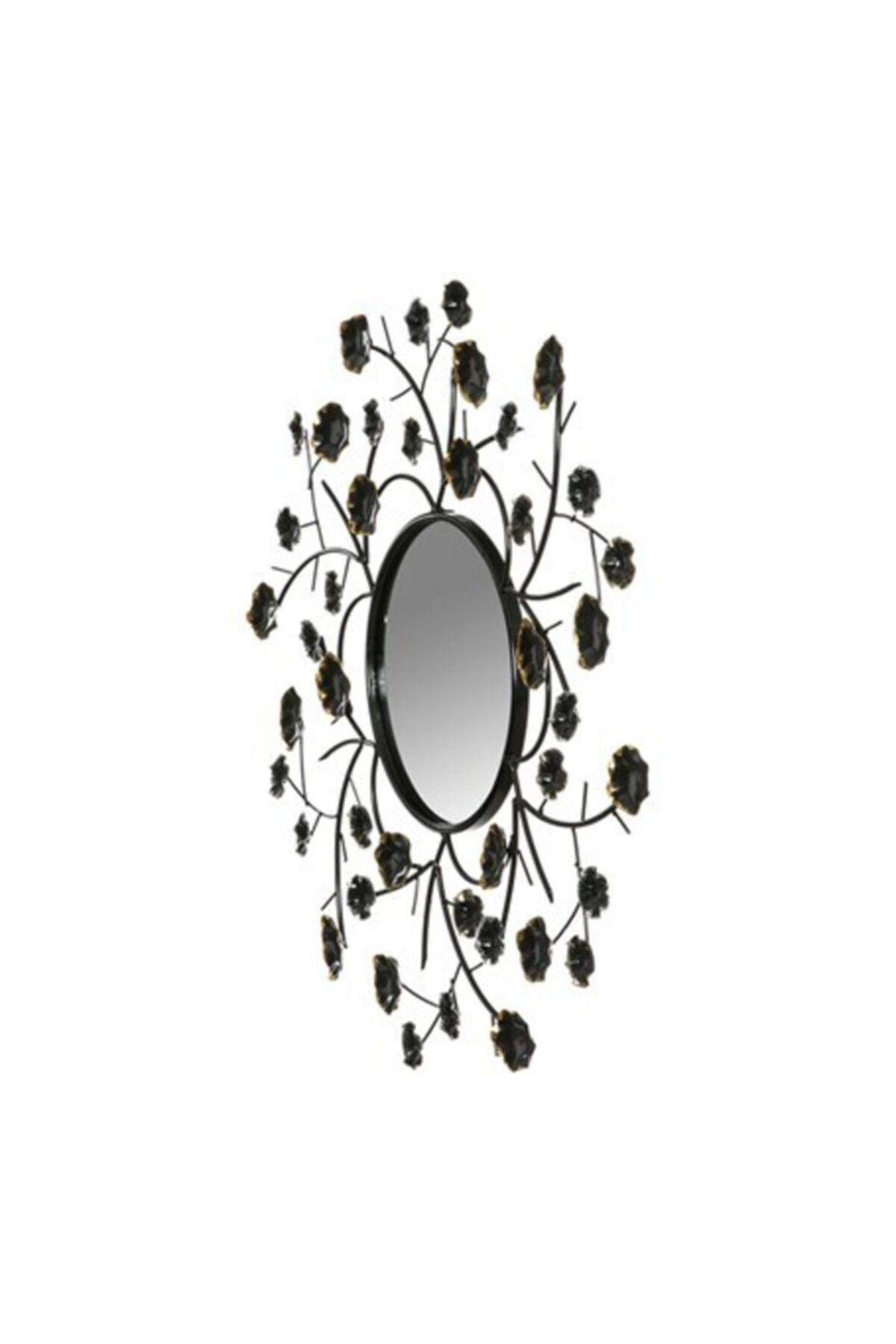 Vitale Ferry Çiçekli Duvar Aynası 76 Cm Ak.Gr0022