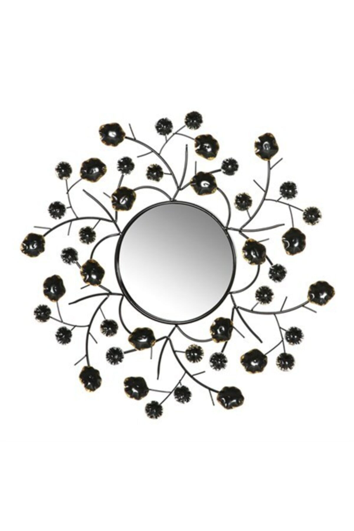 Vitale Ferry Çiçekli Duvar Aynası 76 Cm Ak.Gr0022