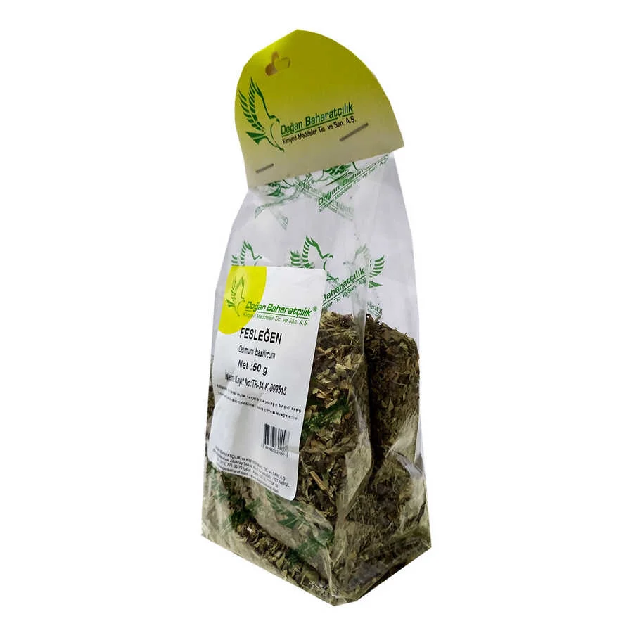 Fesleğen Doğal 50 Gr Paket - Taze ve Katkısız Baharat Fesleğen Doğal 50 Gr Paket - Taze ve Katkısız Baharat