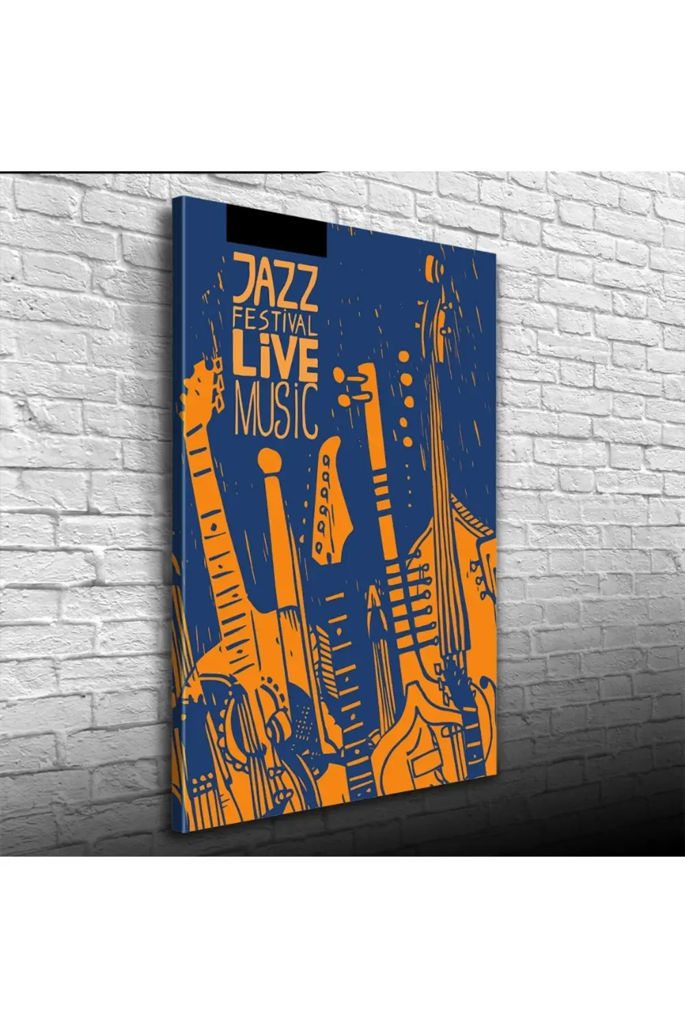 Kanonik Education Festival Afişi Siyah Turuncu Renklerde Kanvas Tablo 50 X 70