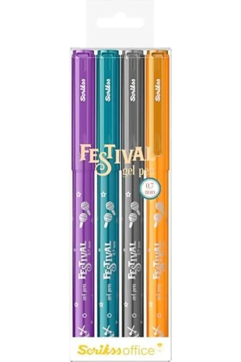 Festival Jel Kalem 0.7 mm Vivid Renkler 4'Lü Blıster - 2 1174074