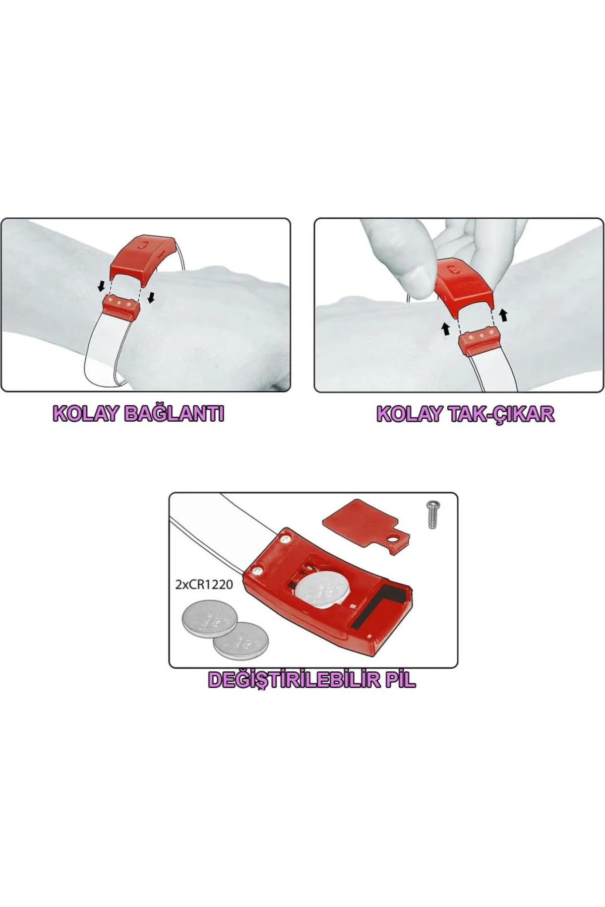 Festival & Parti LED Bileklik 3 Farklı Mod Işıklı 1 Adet Festival & Parti LED Bileklik 3 Farklı Mod Işıklı 1 Adet