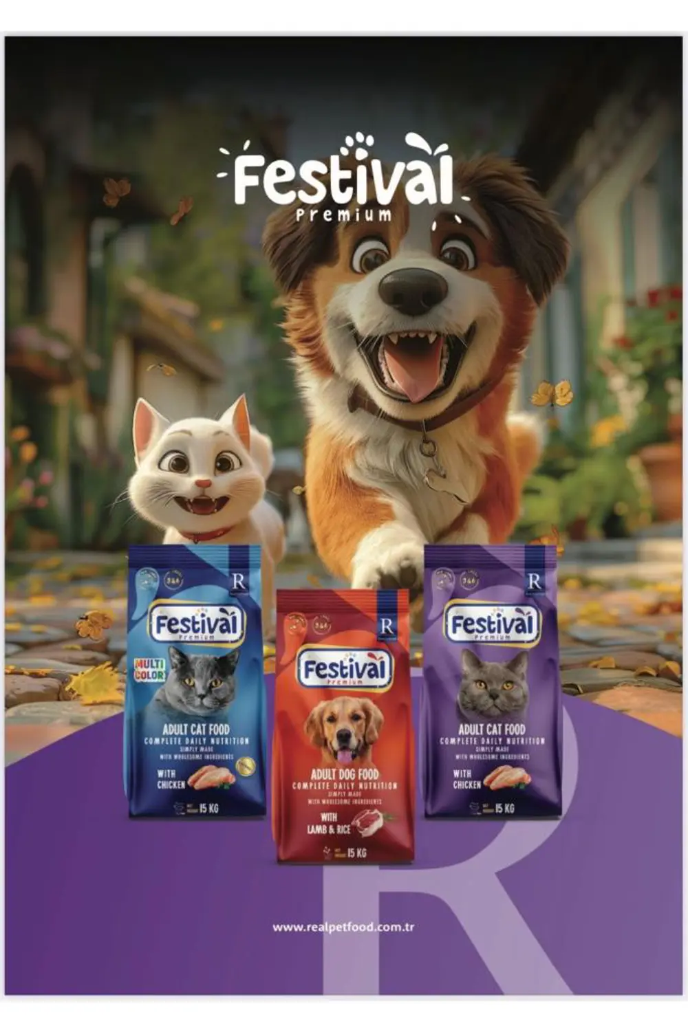 Festival Premium Adult Dog Food with Lamb&Rice 15 Kg
