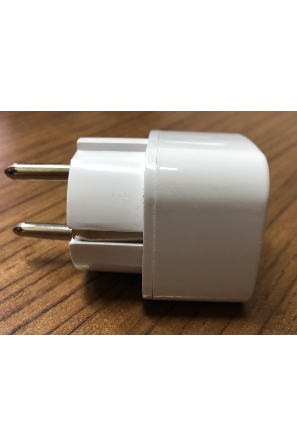 Fetih Ingiliz Amerikan Tipi Priz Dönüştürücü 3 Adet Beyaz Kare