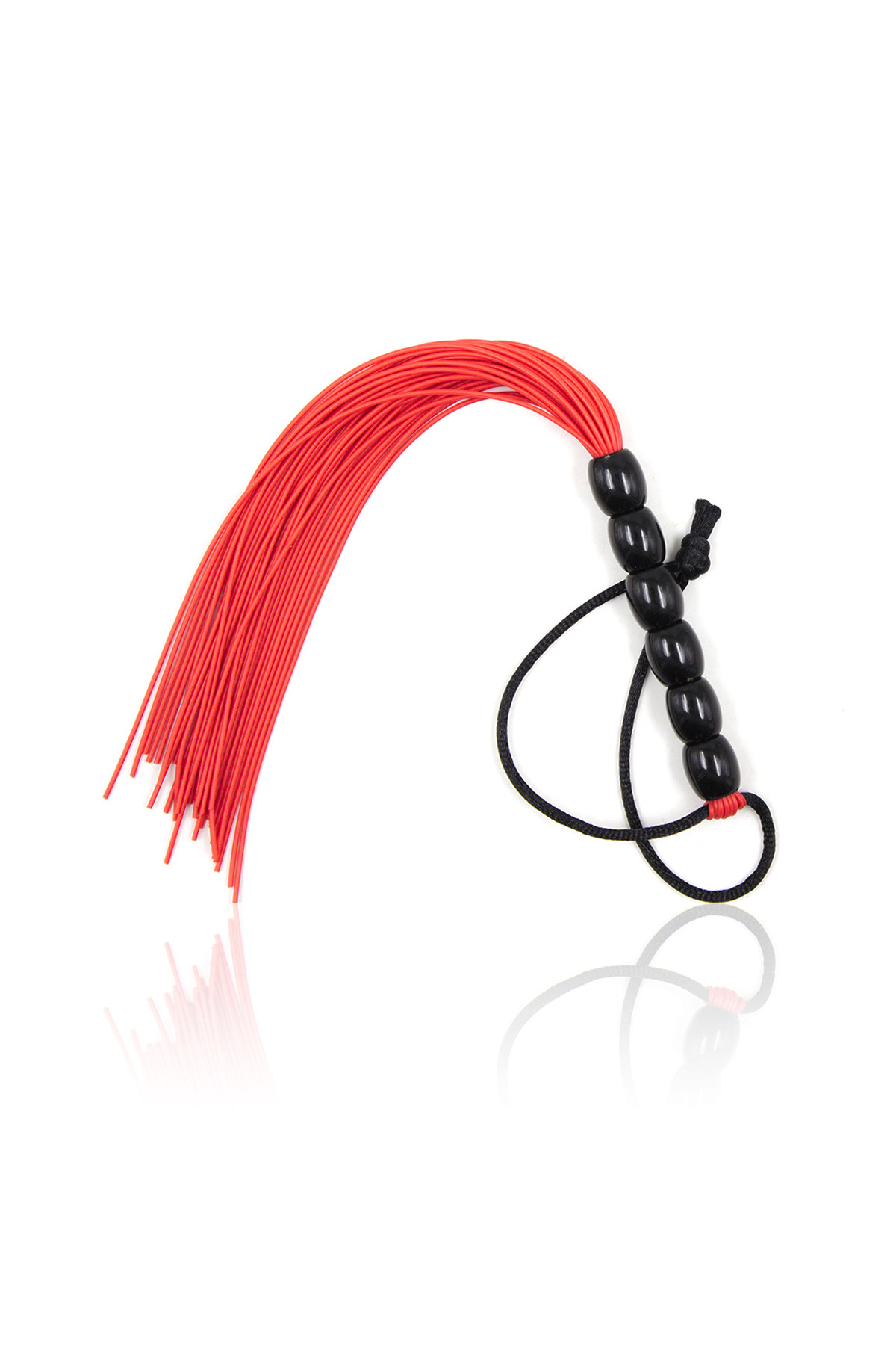 Fetilux Tüylü Silikon 23cm Mini Kırbaç - Kırmızı