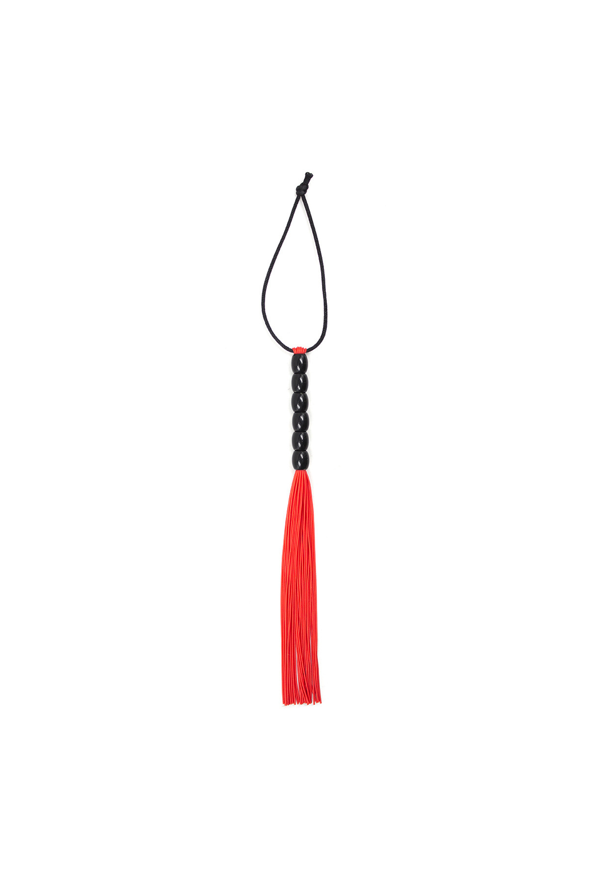 Fetilux Tüylü Silikon 23cm Mini Kırbaç - Kırmızı