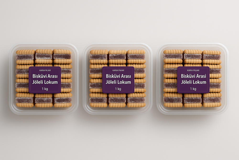 Feyz Bisküvi Arası Jöleli Lokum 3kg | Lokumlu Bisküvi