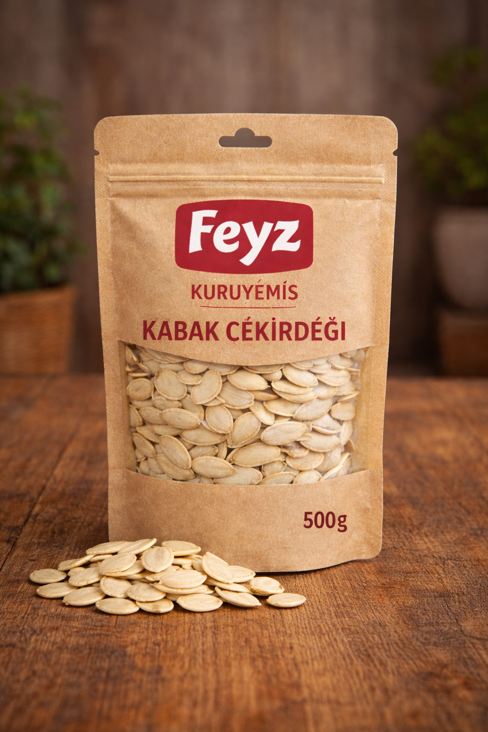 Feyz Tuzlu Kavrulmuş Nevşehir İri Kabak Çekirdeği 500 g