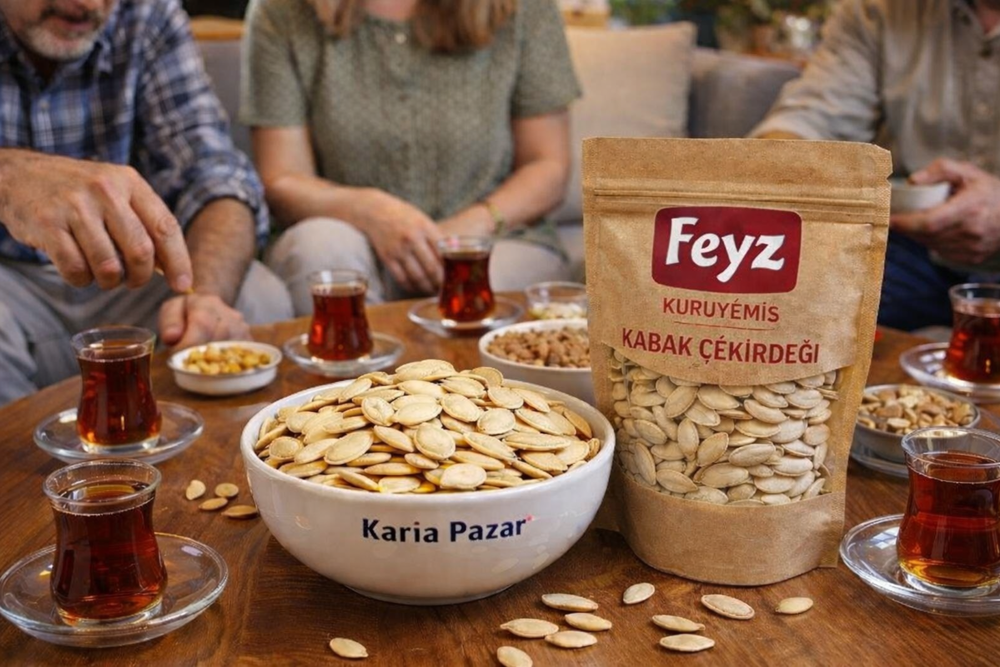 Feyz Tuzlu Kavrulmuş Nevşehir İri Kabak Çekirdeği 3 Kg