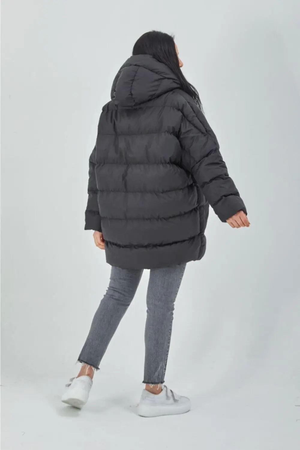 Modafeyzaistanbul Feyza Kadın Siyah Şişme Mont