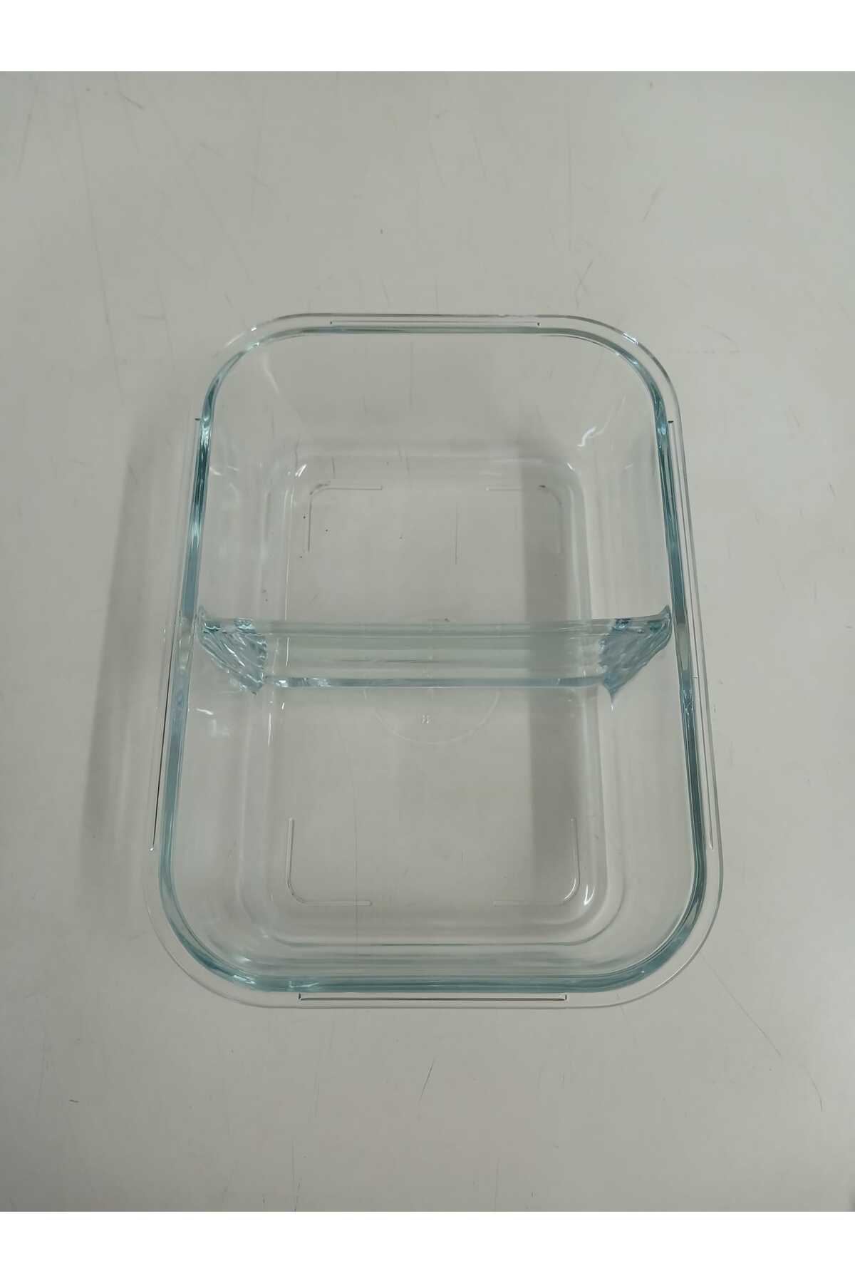 Lav Feyzade Fresco Cam Kilitli Saklama Kabi 2'Li Set 1120Cc Beyaz Kap