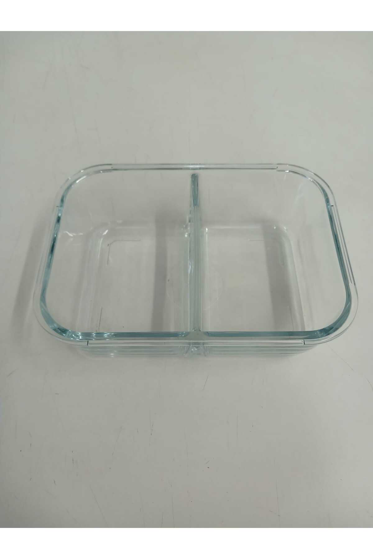 Lav Feyzade Fresco Cam Kilitli Saklama Kabi 2'Li Set 1120Cc Beyaz Kap