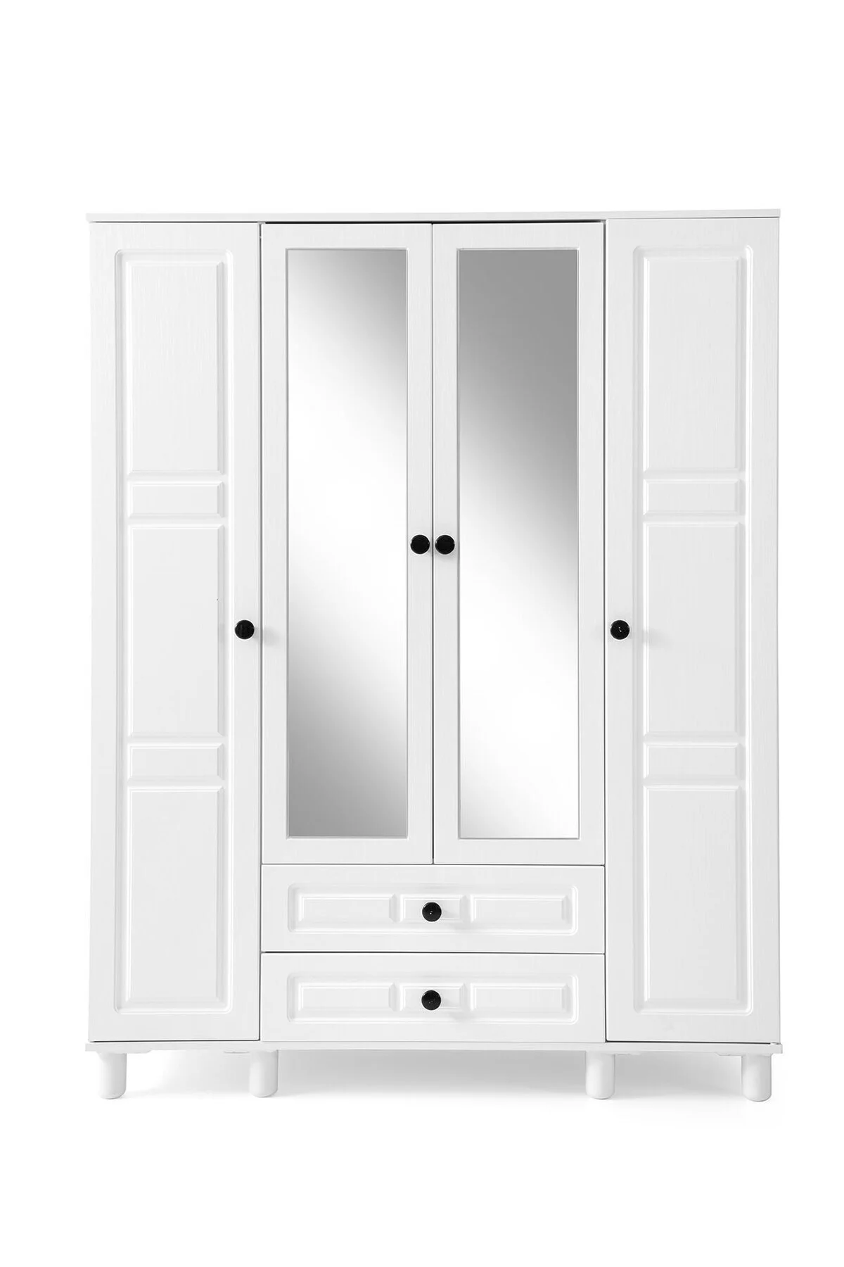 FEYZAN MDF 4 KAPILI DOLAP-BEYAZ Fiyatı, Yorumları ve Özellikleri