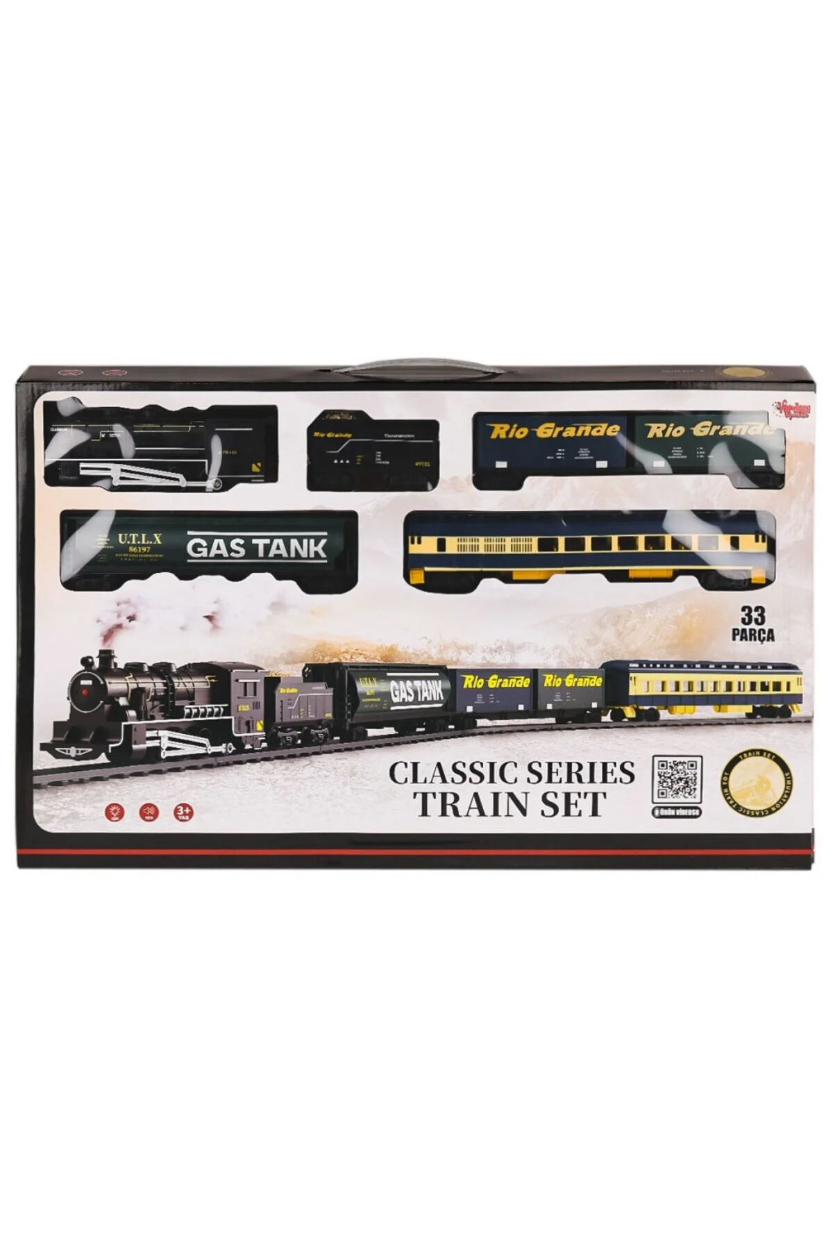 FF-1601C Işıklı ve Sesli 33 Parça Classic Tren - Vardem Oyuncak