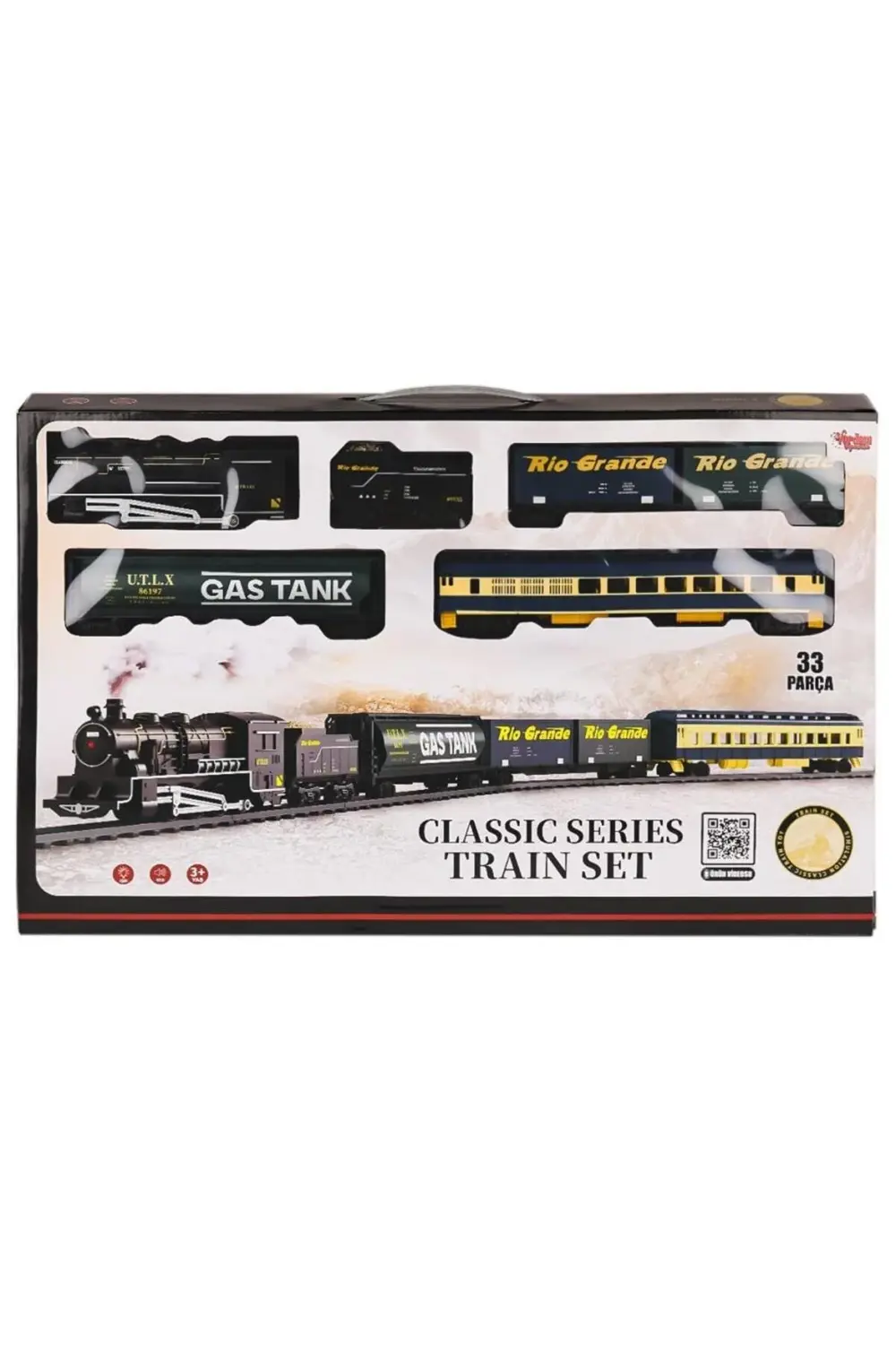 FF-1601C Işıklı ve Sesli 33 Parça Classic Tren - Vardem Oyuncak