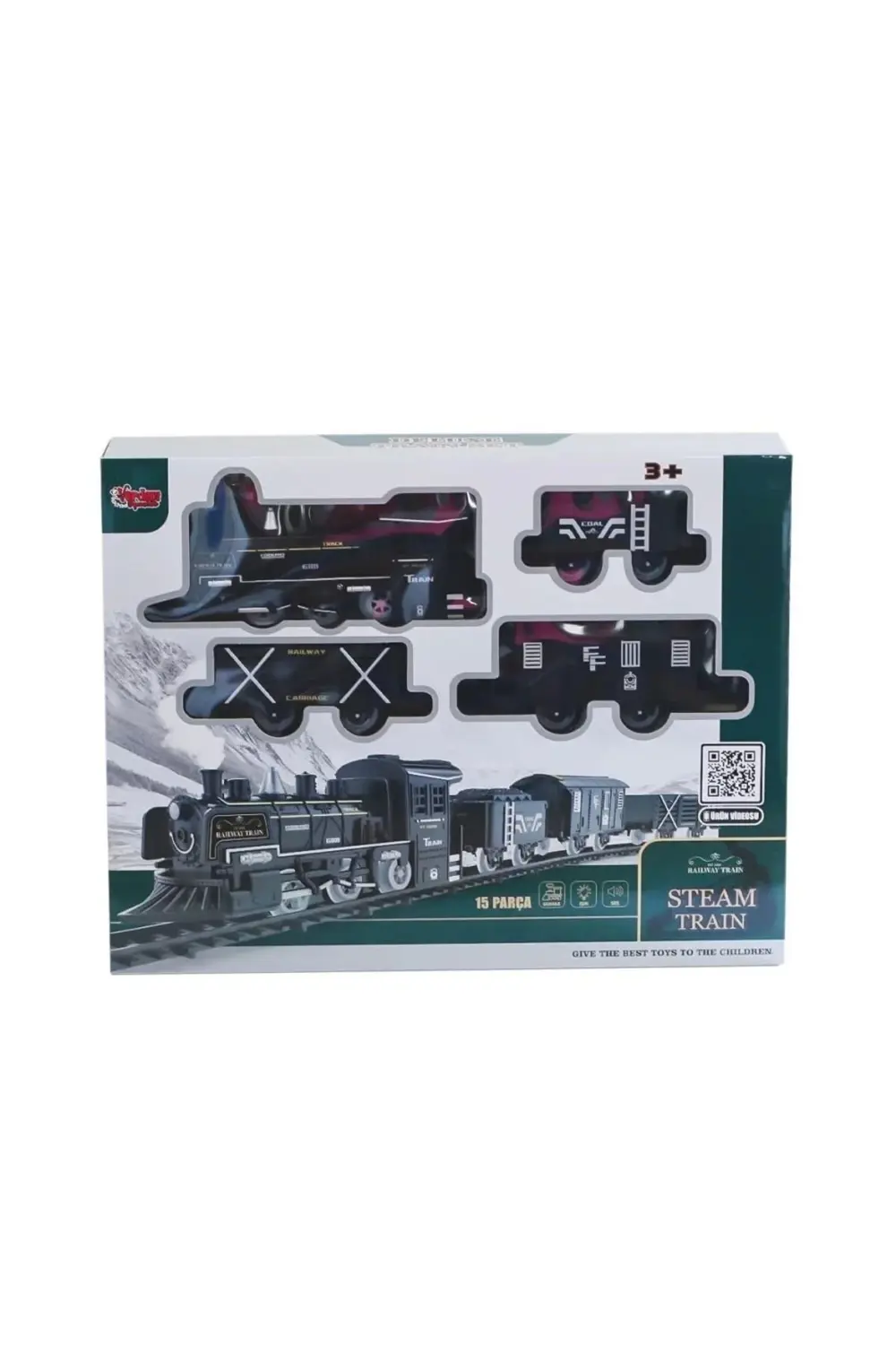 Ff-1603c-4c Sesli Ve Işıklı Buharlı Tren Oyun Seti -vardem Oyunca