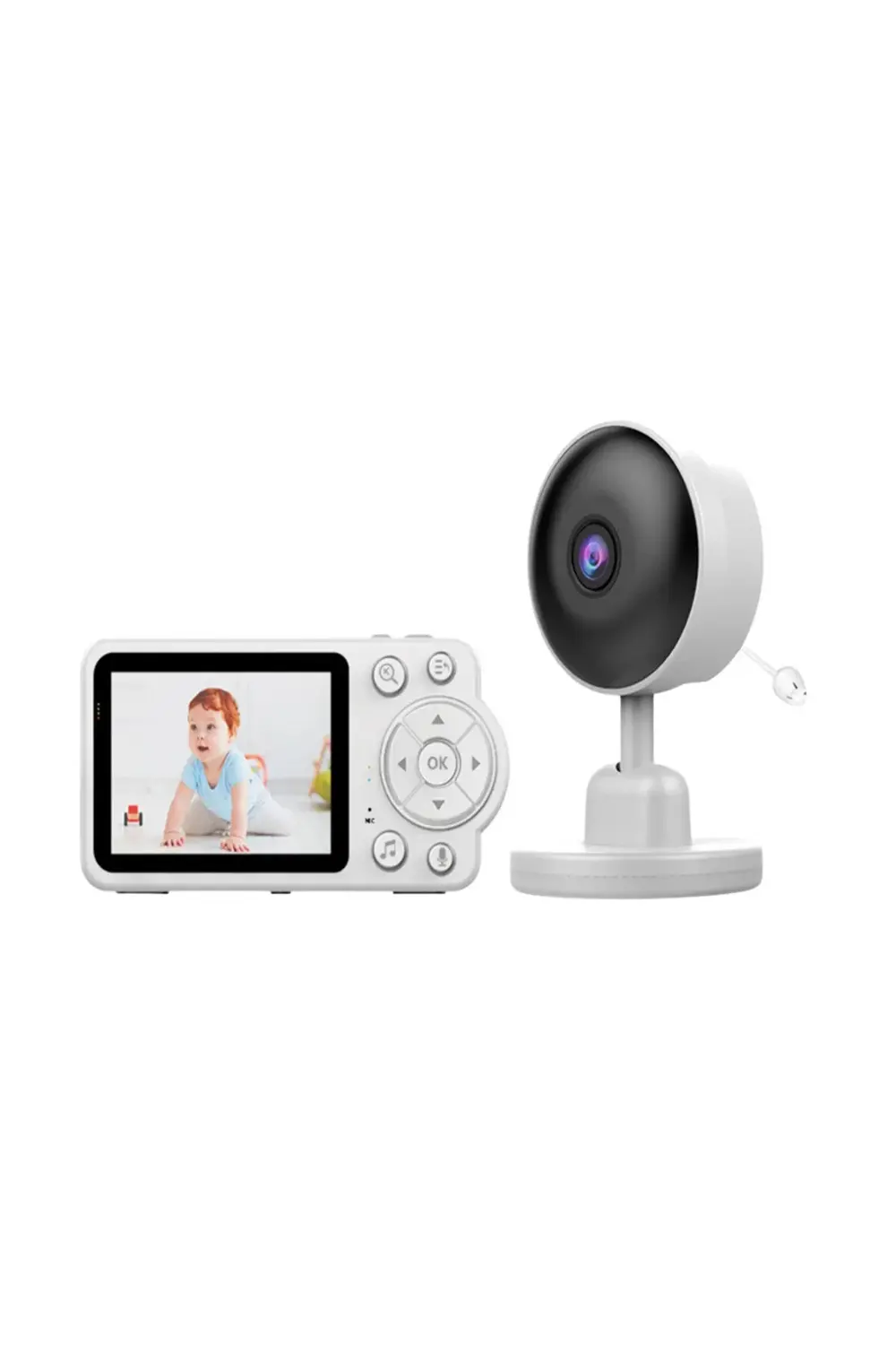 FHSS Teknolojili Güvenli Bebek Monitörü Net Görüntü