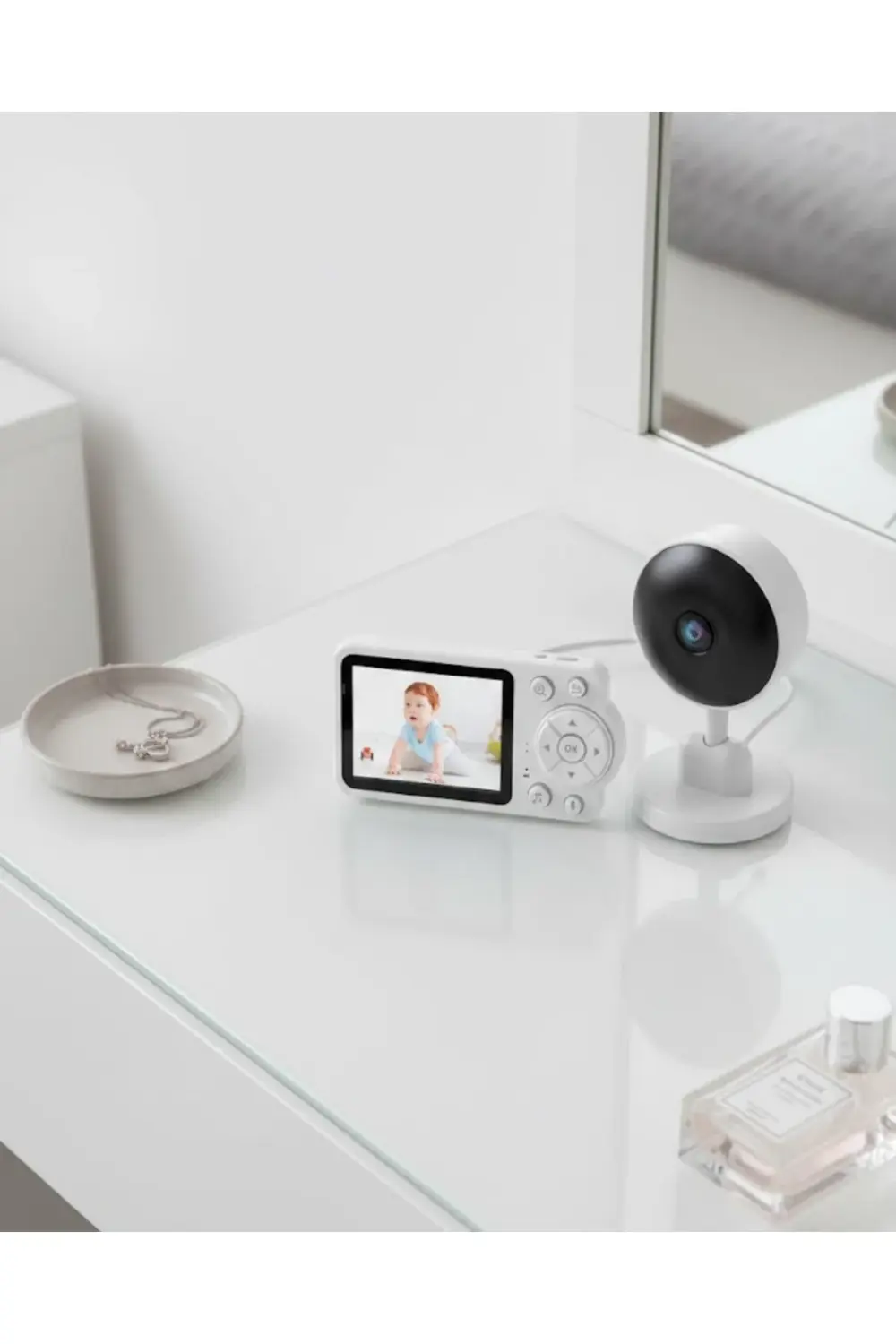 FHSS Teknolojili Güvenli Bebek Monitörü Net Görüntü