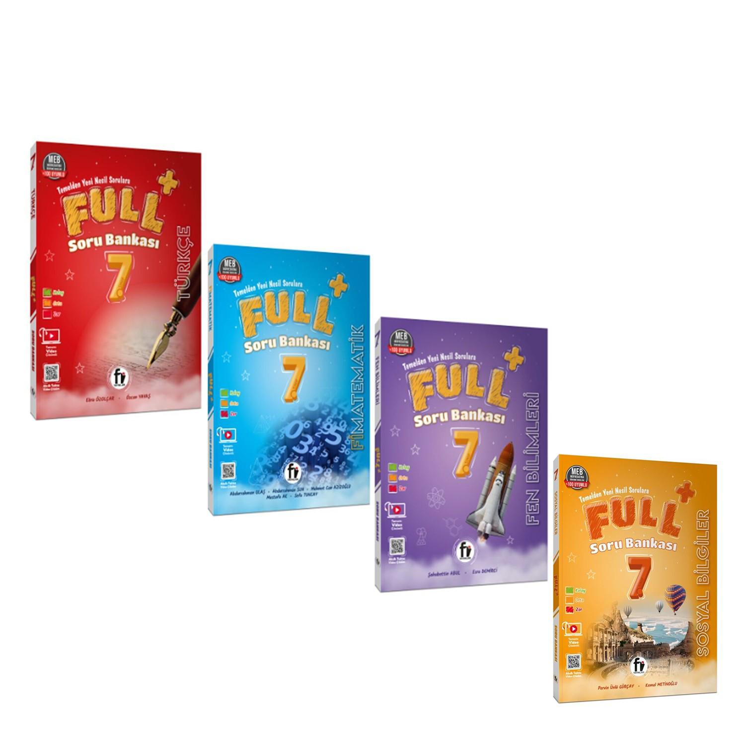 Fi Yayınları 7.Sınıf Türkçe Matematik Fen Bilimleri ve İnkılap Fu