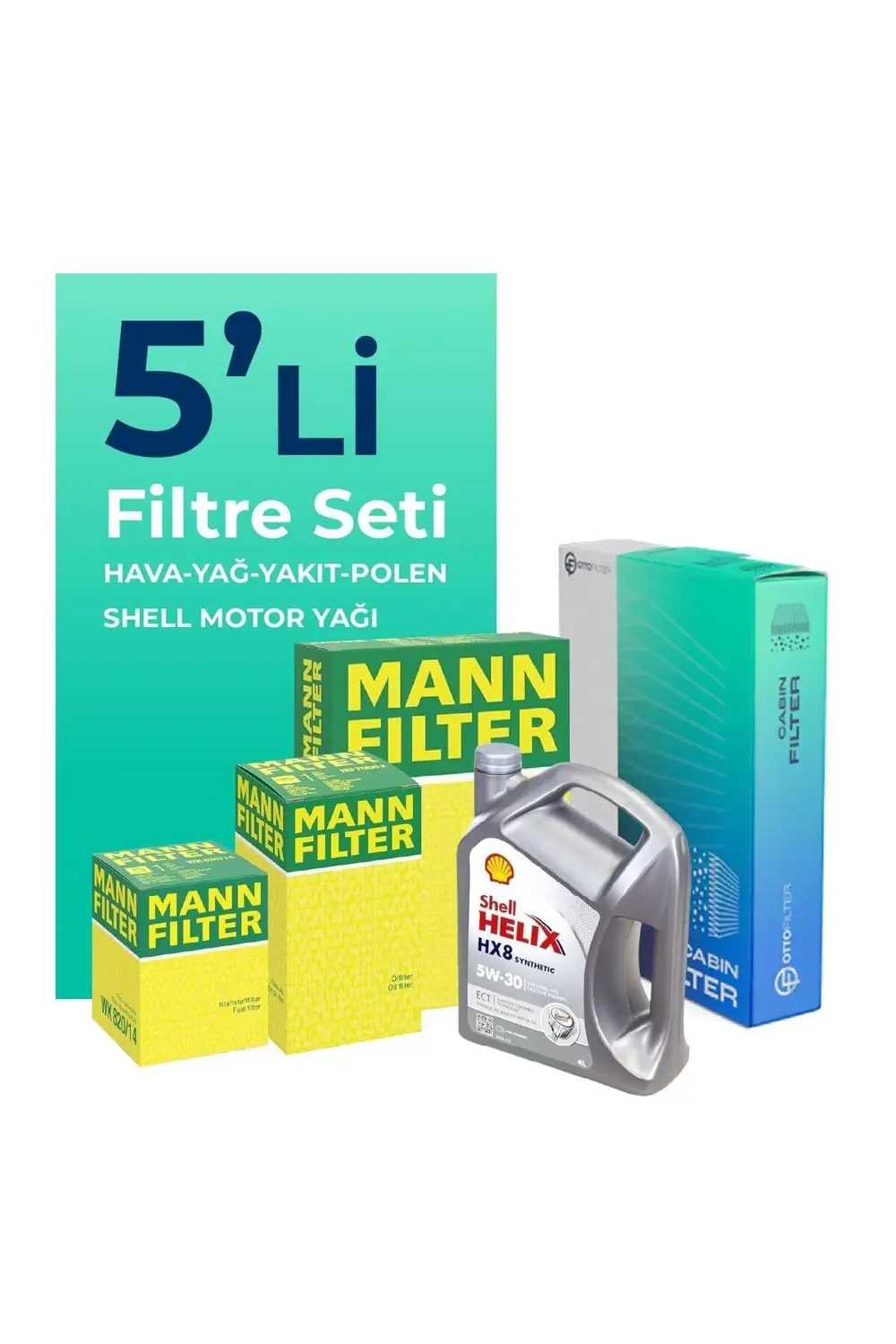 Fiat 500l 1.3 Dizel Filtre Bakım Seti Shell Motor Yağlı (2009-201