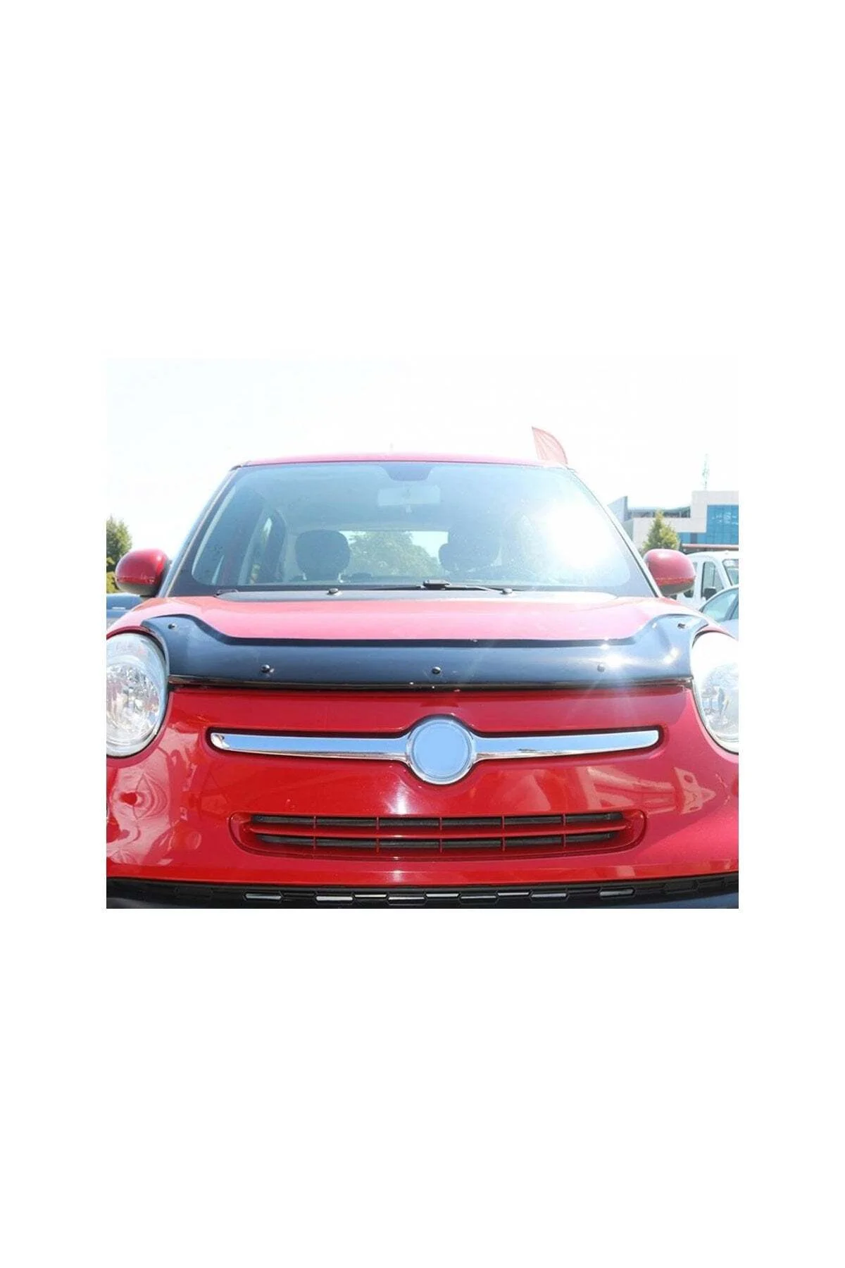 Fiat 500L 2015 ve Sonrası Uyumlu Kaput Rüzgarlığı Ön Kaput Koruma ABS Parlak Siyah Fiat 500L 2015 ve Sonrası Uyumlu Kaput Rüzgarlığı Ön Kaput Koruma ABS Parlak Siyah - Görsel 2