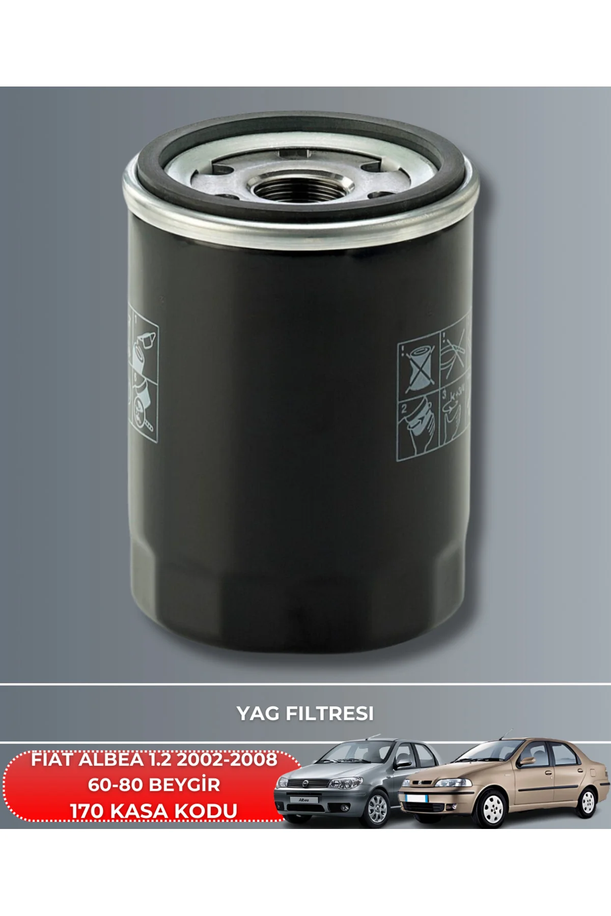 FIAT ALBEA 1.2 2002-2003-2004-2005-2006-2007 60-80 BEYGİR FİLTRE 