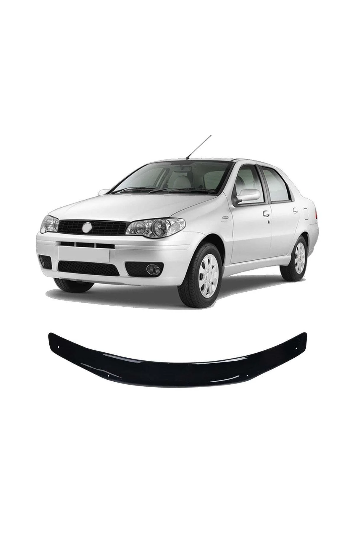 Fiat Albea 2000 ve Sonrası Uyumlu Kaput Rüzgarlığı Ön Kaput Koruma ABS Parlak Siyah Fiat Albea 2000 ve Sonrası Uyumlu Kaput Rüzgarlığı Ön Kaput Koruma ABS Parlak Siyah - Görsel 5