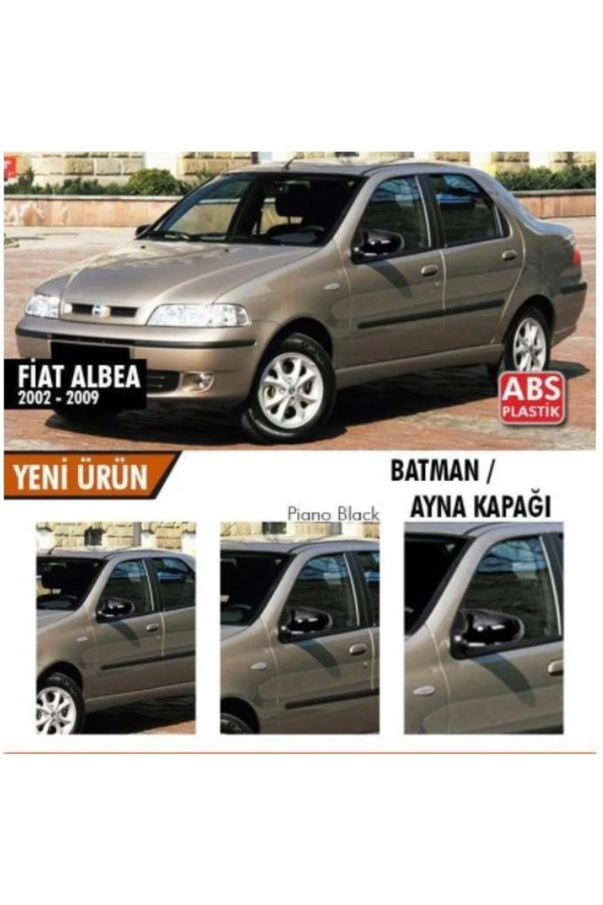 Fiat Albea 2002-2009 Uyumlu Yarasa Ayna Kapağı