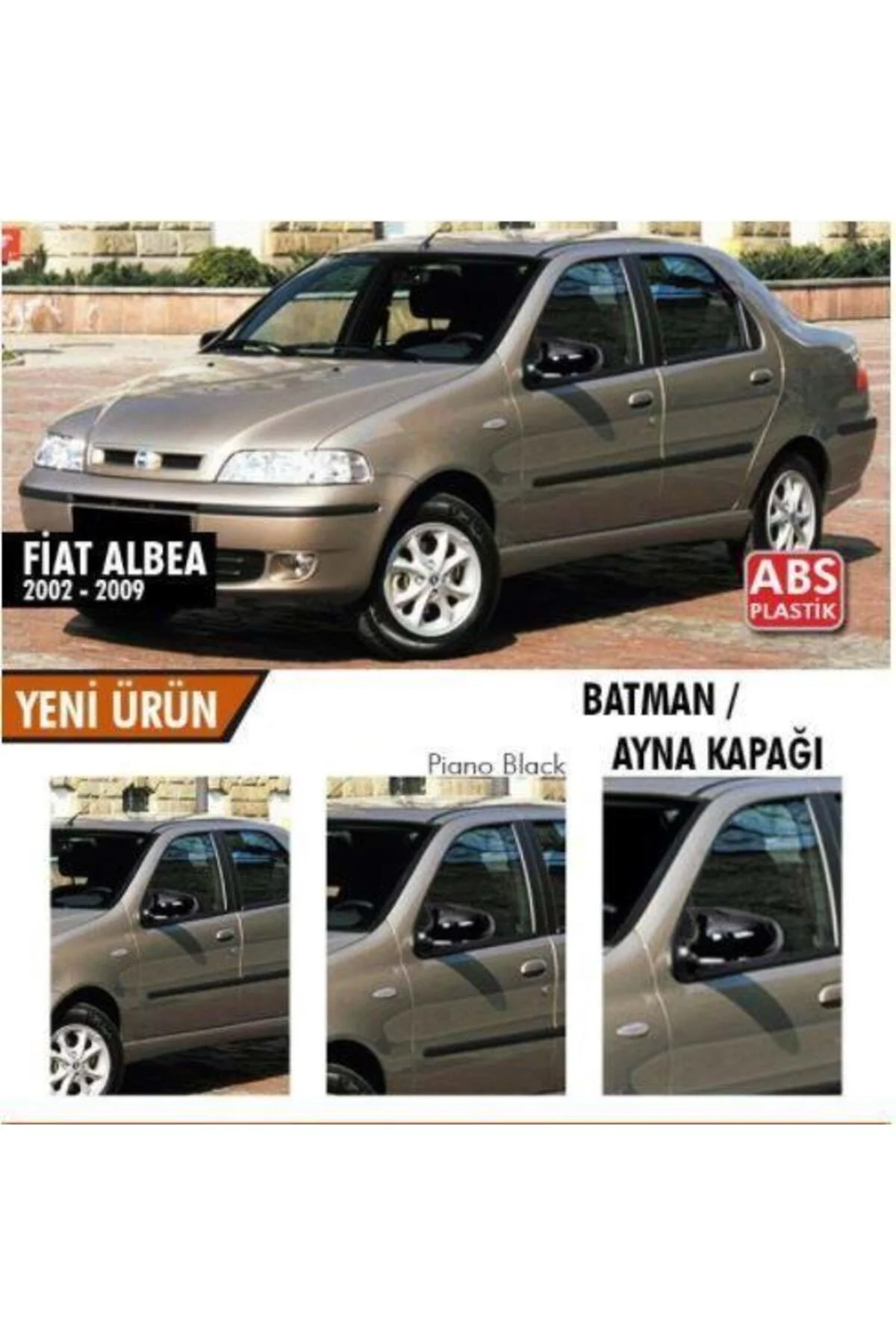 Fiat Albea 2002-2009 Uyumlu Yarasa Ayna Kapağı