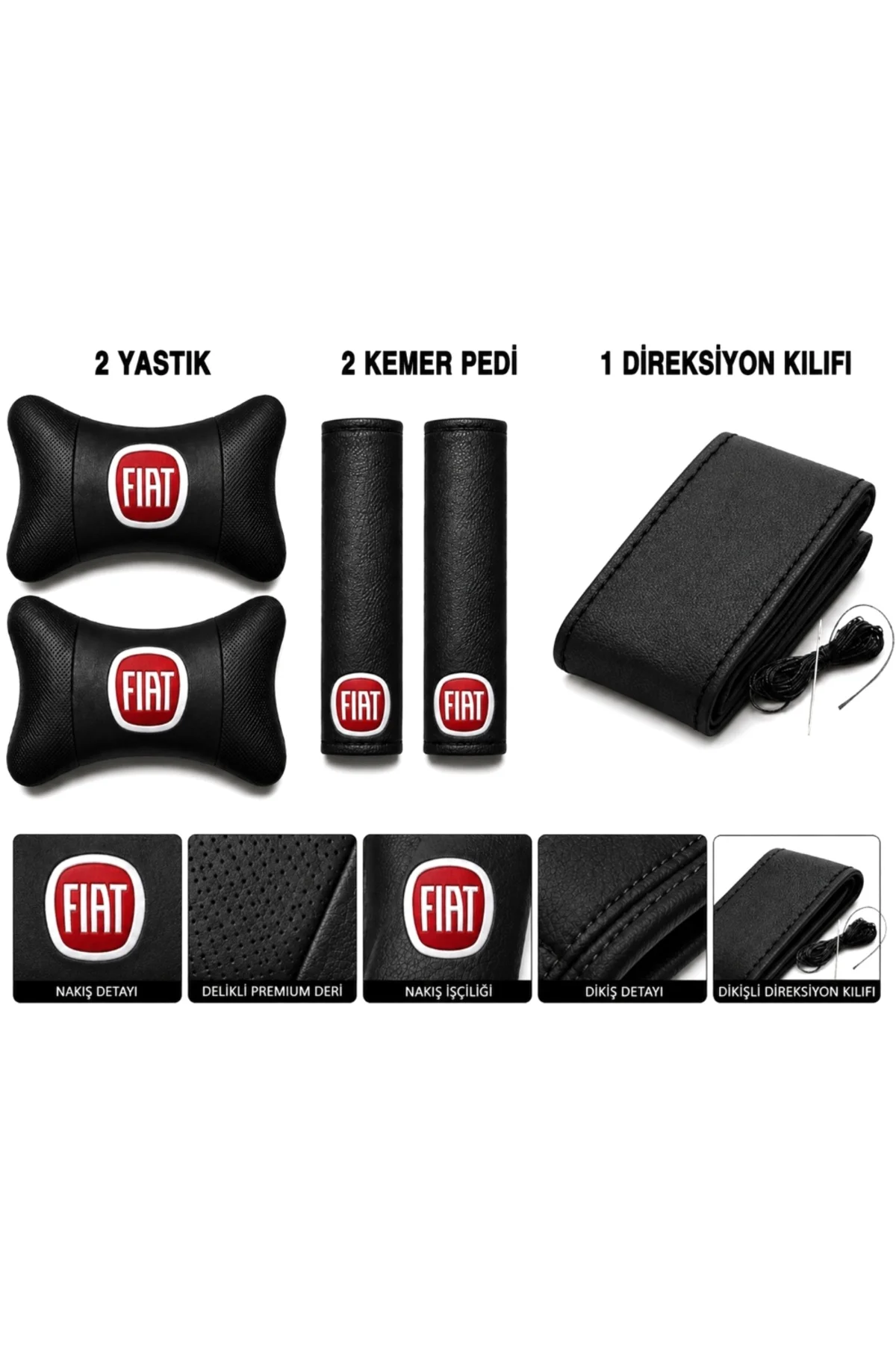 Fiat Albea Premium KONFOR SETİ YASTIK-KEMER-KILIF Fiat Albea Premium KONFOR SETİ YASTIK-KEMER-KILIF