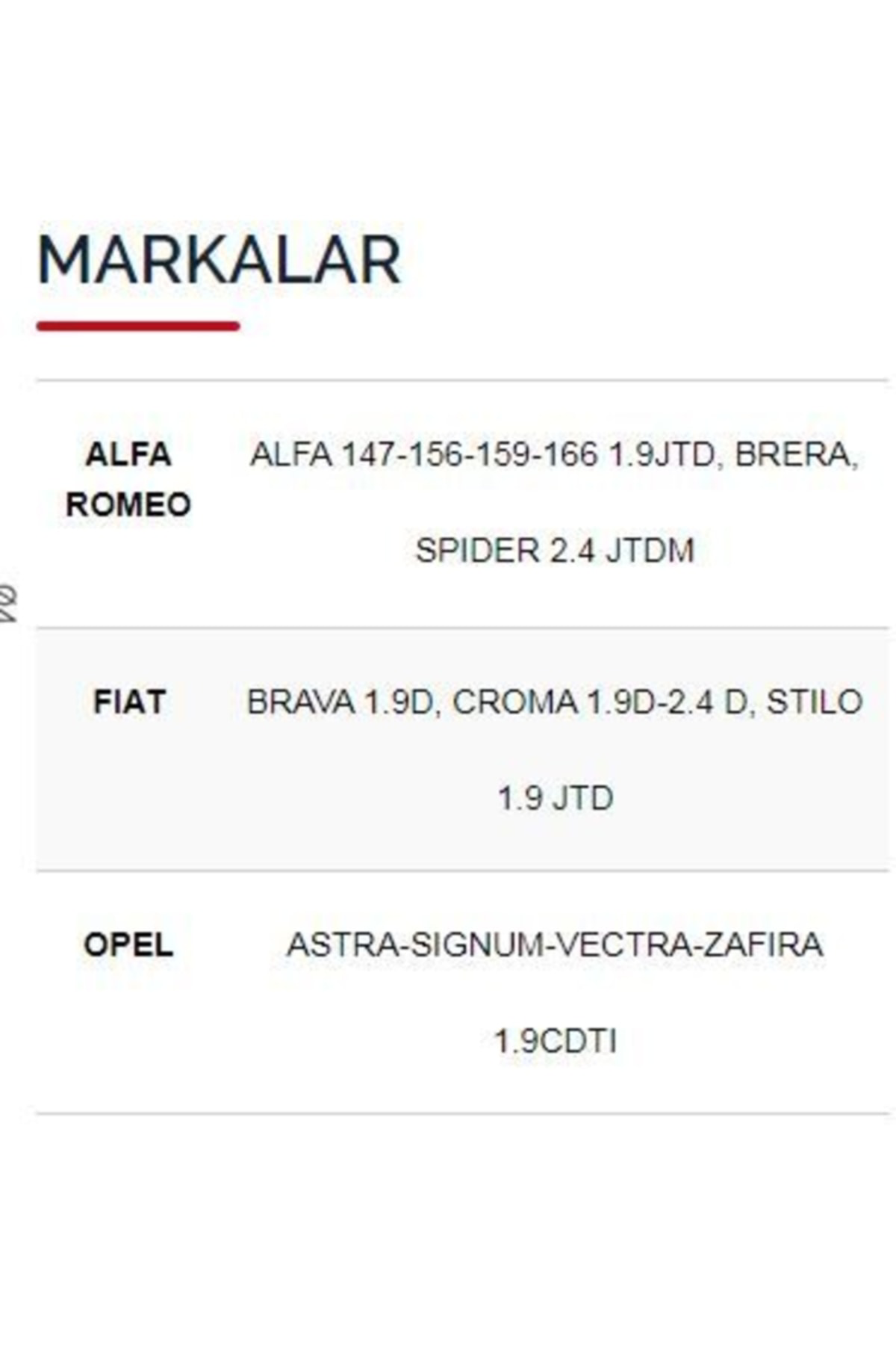 Svac Fıat Brava Croma 1.9D 2.4 D (Isıtma) Bujisi 4'Lü Takım
