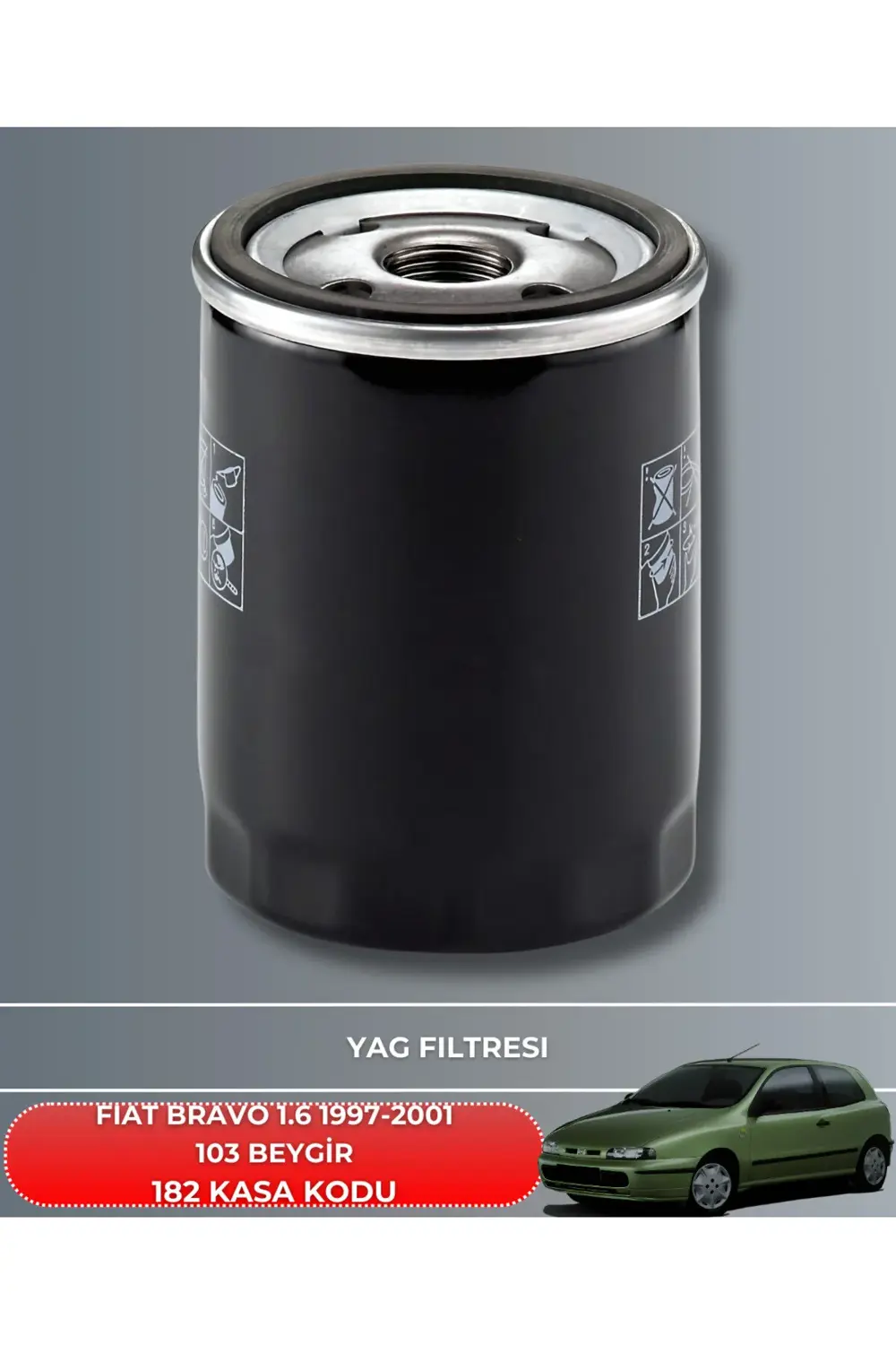 FIAT BRAVO 1.6 1997-1998-1999-2001 103 BEYGİR FİLTRE - YAG BAKIM