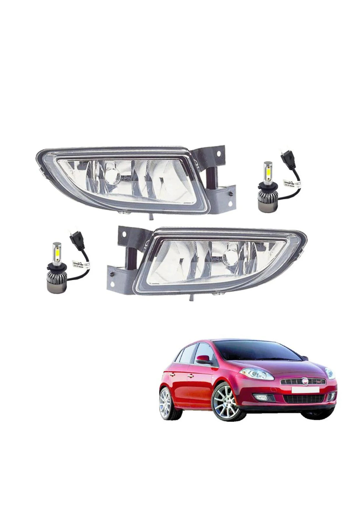 Fiat Bravo 2011 Sis Farı Takımı Led Xenon Set