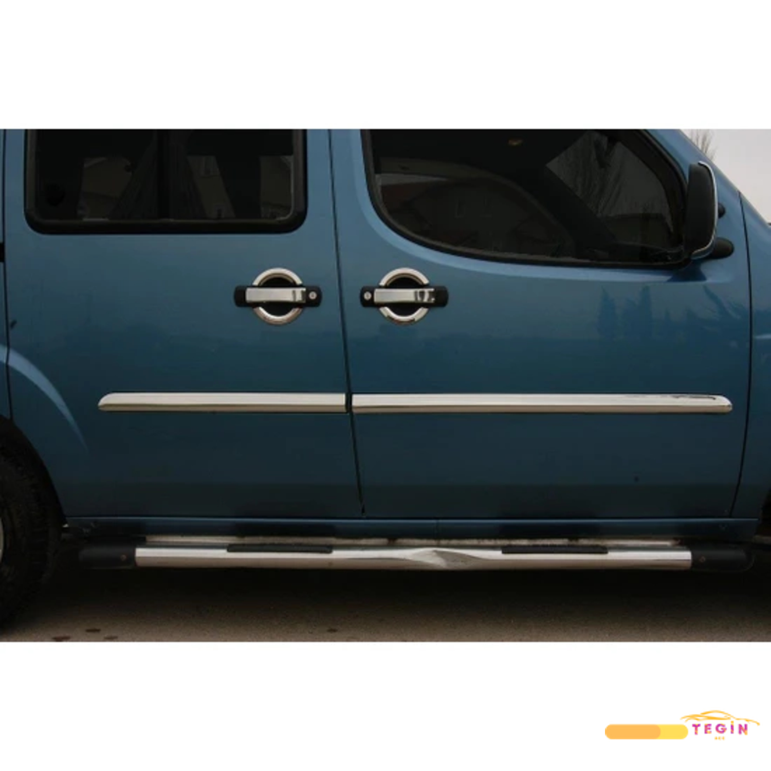 Fiat Doblo 1 Panelvan 2000-2006 Yan Kapı Çıtası 4 Parça Paslanmaz