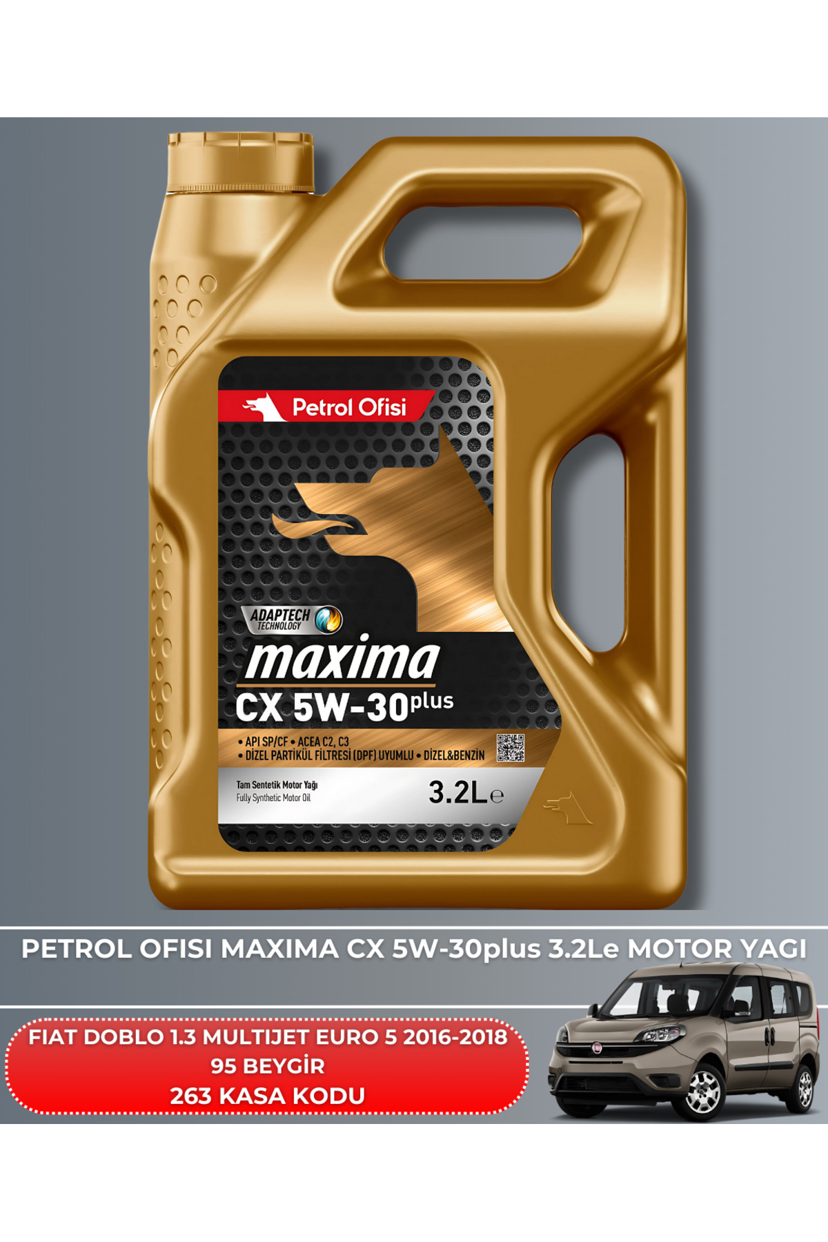 FIAT DOBLO 1.3 MULTIJET EURO 5 2016-2017-2018 95 BEYGİR FİLTRE -