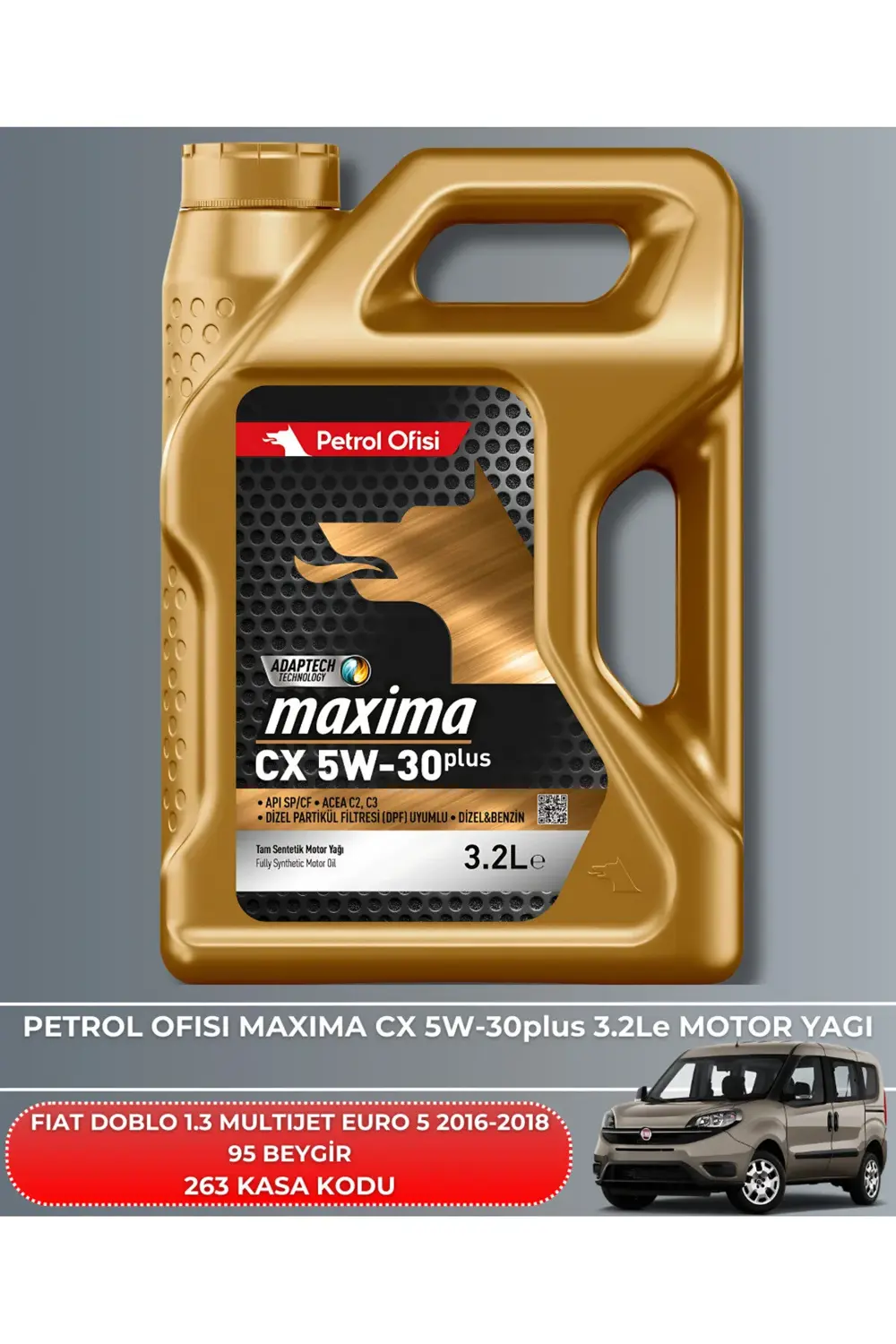 FIAT DOBLO 1.3 MULTIJET EURO 5 2016-2017-2018 95 BEYGİR FİLTRE -