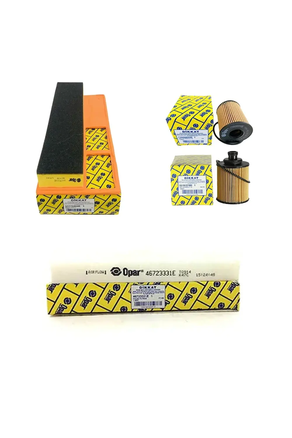 Fiat Doblo 1.3 Multijet Euro 6 Filtre Bakım Seti 95Hp 2018 ve Son