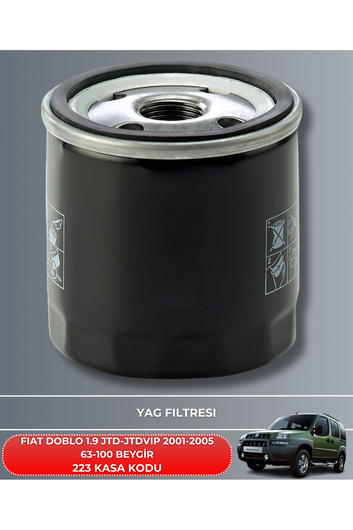 FIAT DOBLO 1.9 JTD-JTD VIP 2001-2002-2003-2004-2005 63-100 BEYGİR