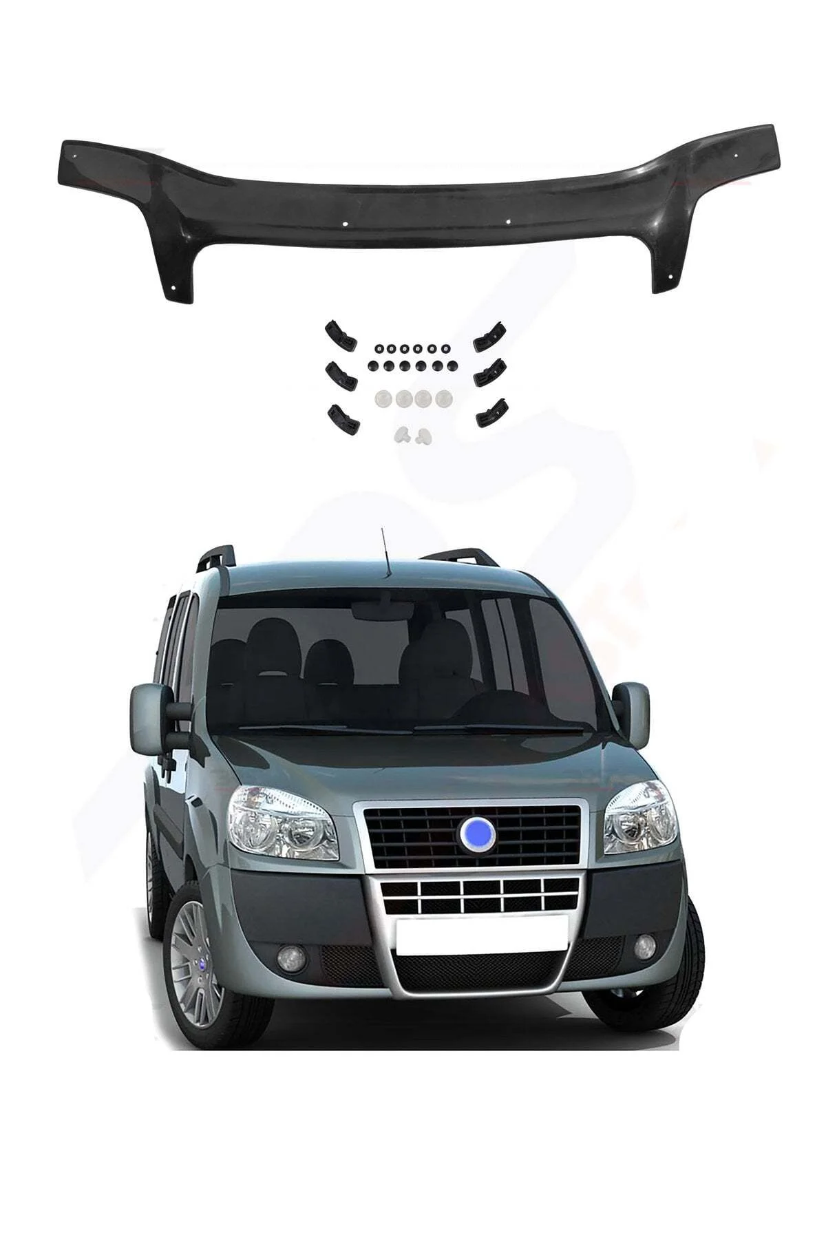 Fiat Doblo 2000-2005 Uyumlu Kaput Rüzgarlığı Ön Kaput Koruma ABS Parlak Siyah Fiat Doblo 2000-2005 Uyumlu Kaput Rüzgarlığı Ön Kaput Koruma ABS Parlak Siyah