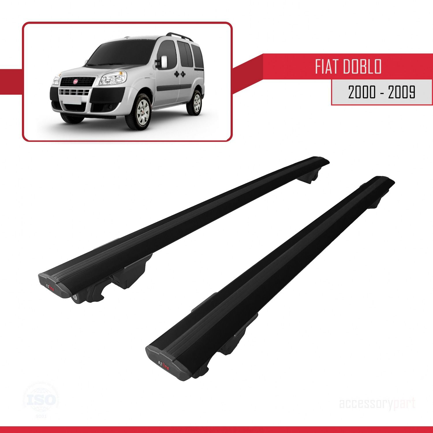 Fiat Doblo 2000-2009 Arası ile uyumlu HOOK Model Anahtar Kilitli 