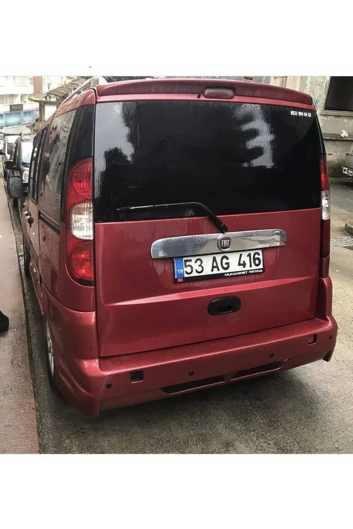 Fiat Doblo 2001-2009 Beyaz Spoiler Uyumlu