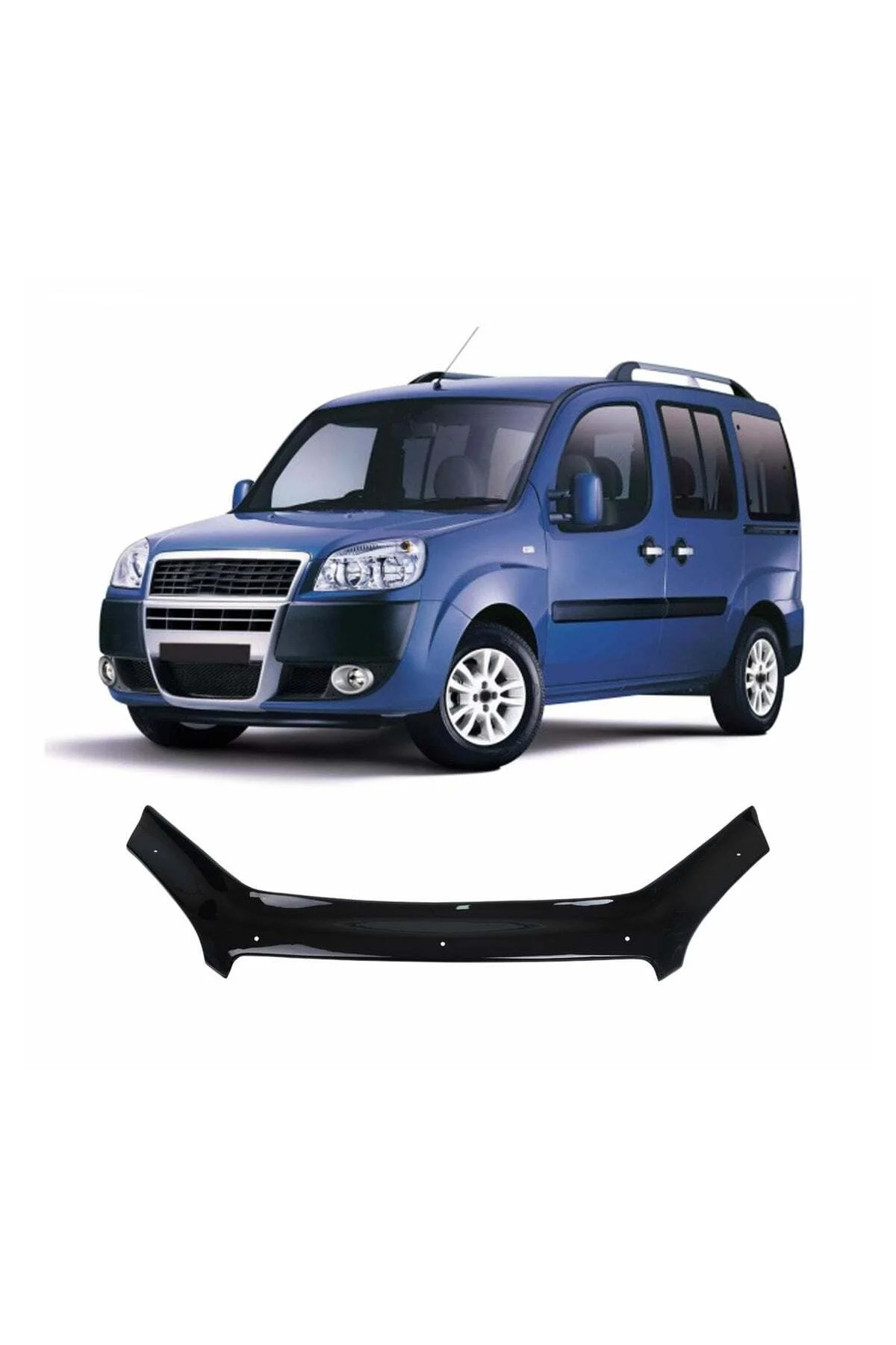 Fiat Doblo 2006-2010 Uyumlu Kaput Rüzgarlığı Ön Kaput Koruma ABS Parlak Siyah Fiat Doblo 2006-2010 Uyumlu Kaput Rüzgarlığı Ön Kaput Koruma ABS Parlak Siyah