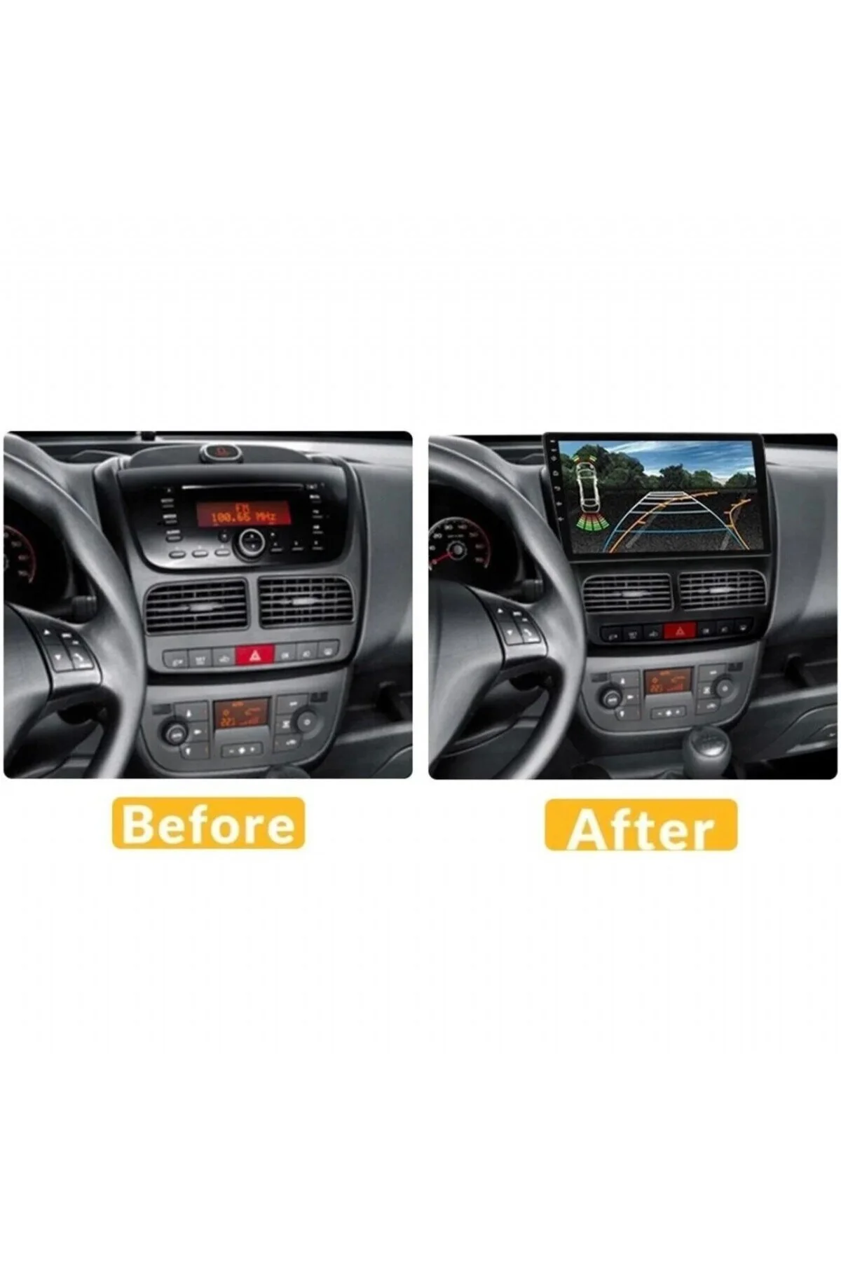 FİAT DOBLO (2010-2015)-9''ANDROİD GERÇEK 2-32GB/1.6GHZ/BT5.4-KABLOSUZ CARPLAY-HD KAMERALI