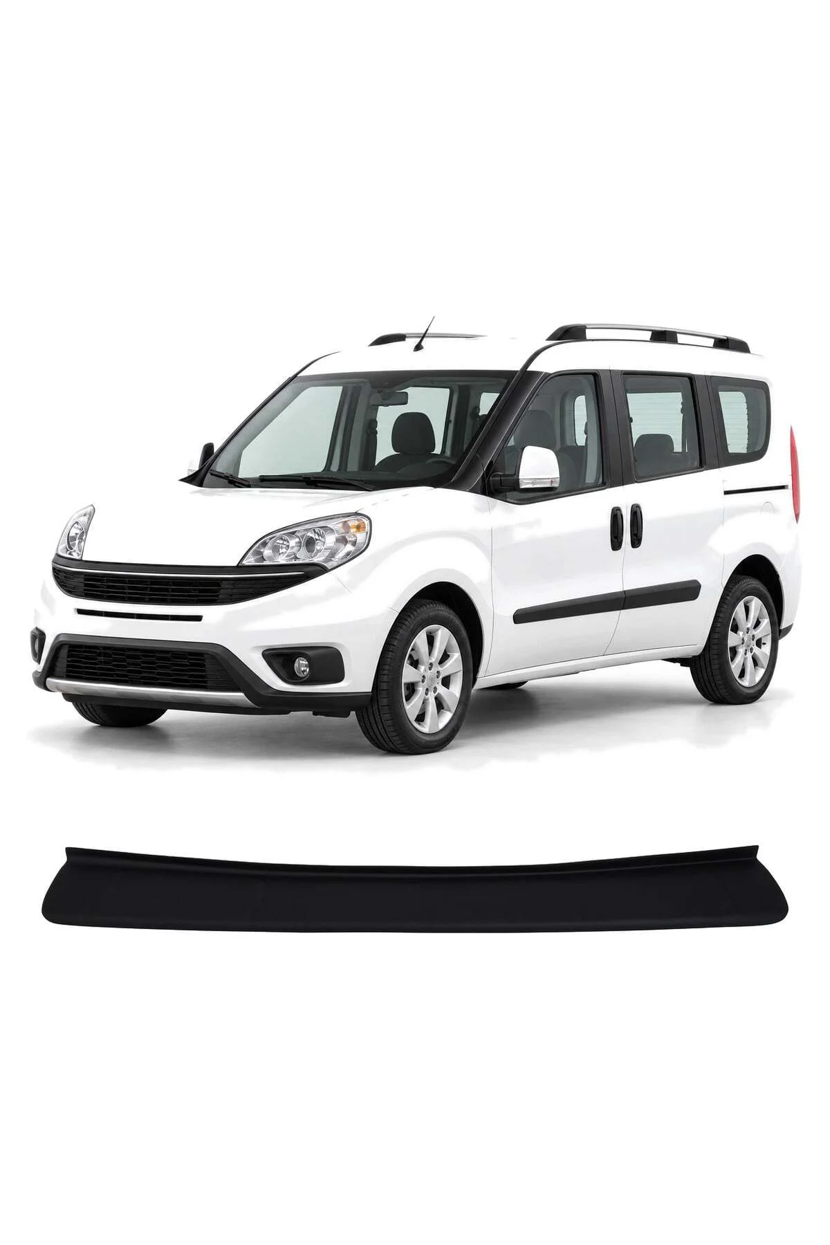 Fiat Doblo 2010-2023 Uyumlu Arka Tampon Eşiği Koruma ABS Mat Siyah Fiat Doblo 2010-2023 Uyumlu Arka Tampon Eşiği Koruma ABS Mat Siyah