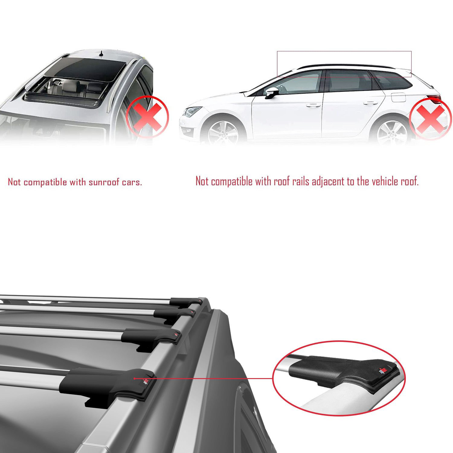Fiat Doblo 2010-2022 Arası ile uyumlu FLY Model Ara Atkı Tavan Ba