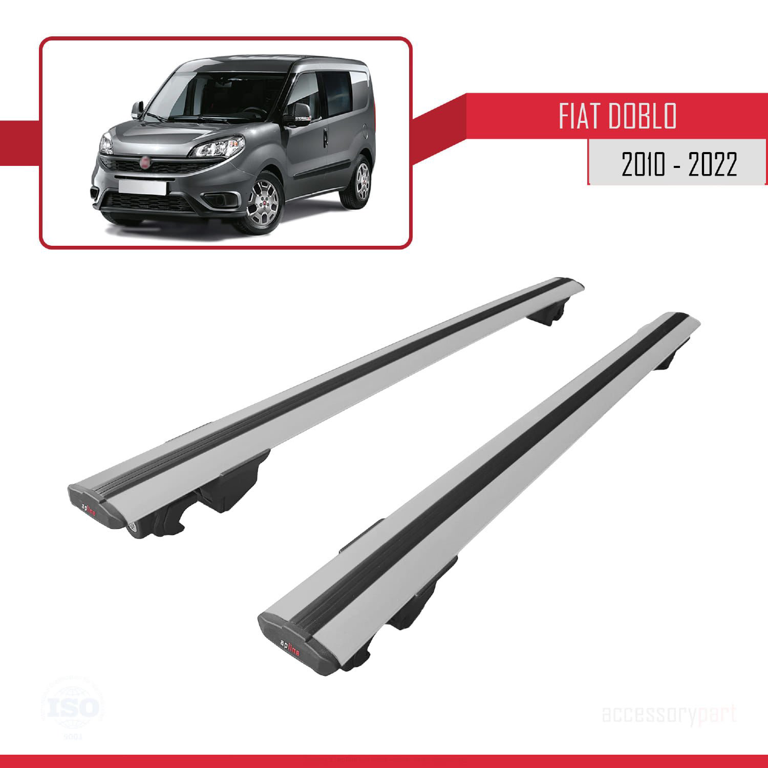 Fiat Doblo 2010-2022 Arası ile uyumlu HOOK Model Anahtar Kilitli 